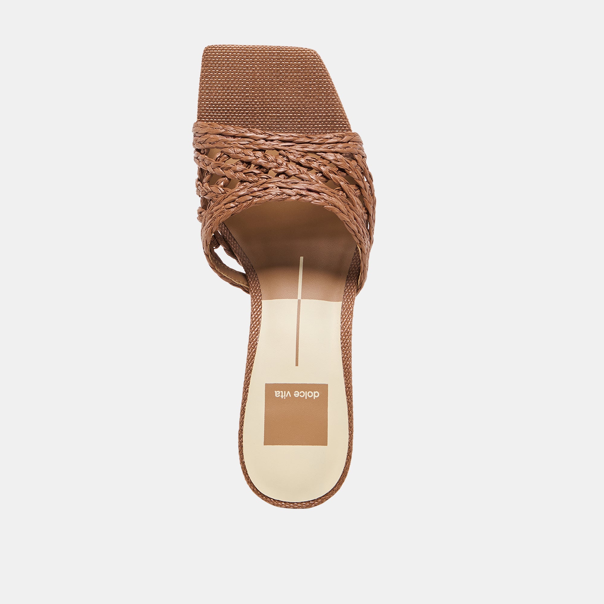 BOWEN HEELS COGNAC RAFFIA - view 11