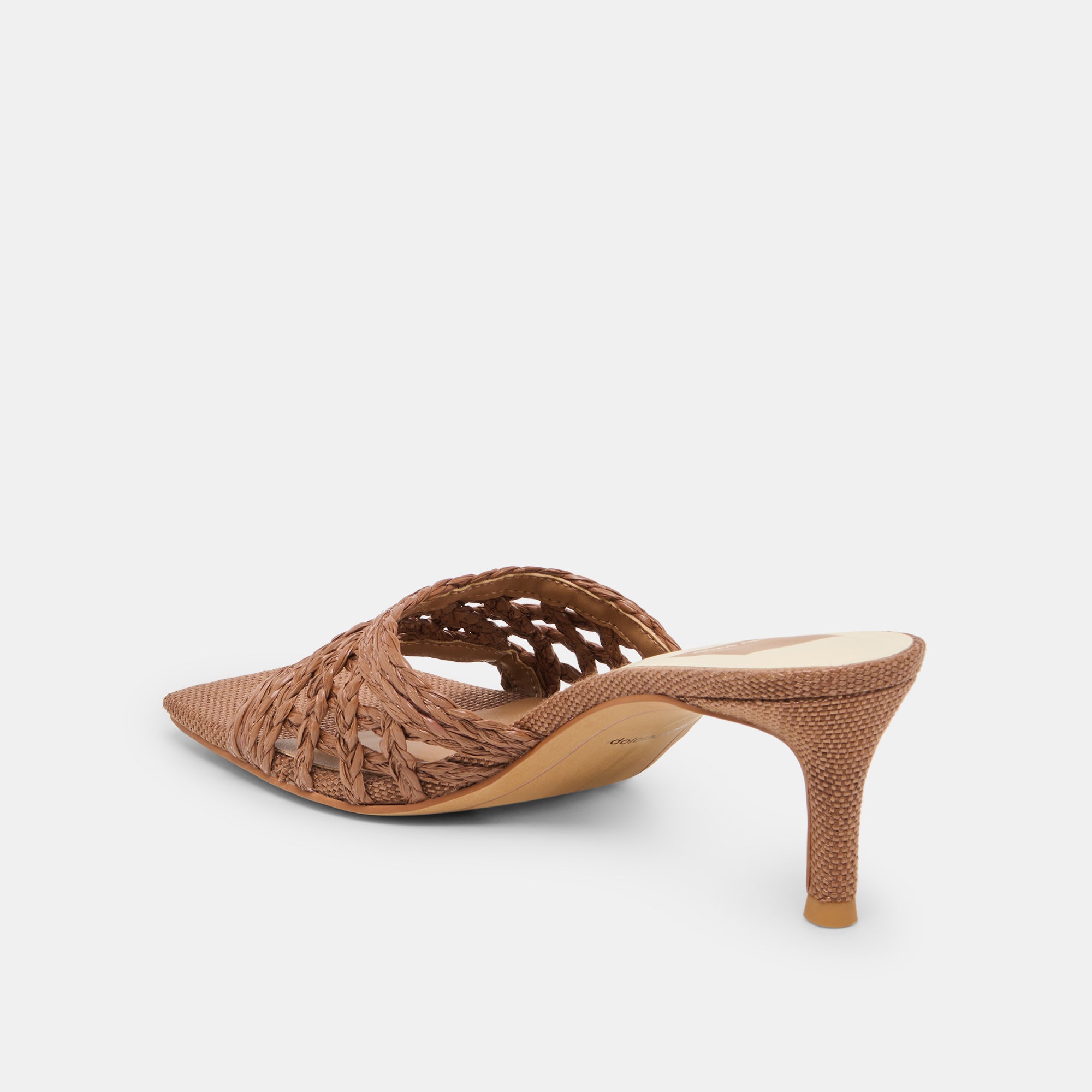 BOWEN HEELS COGNAC RAFFIA - view 8