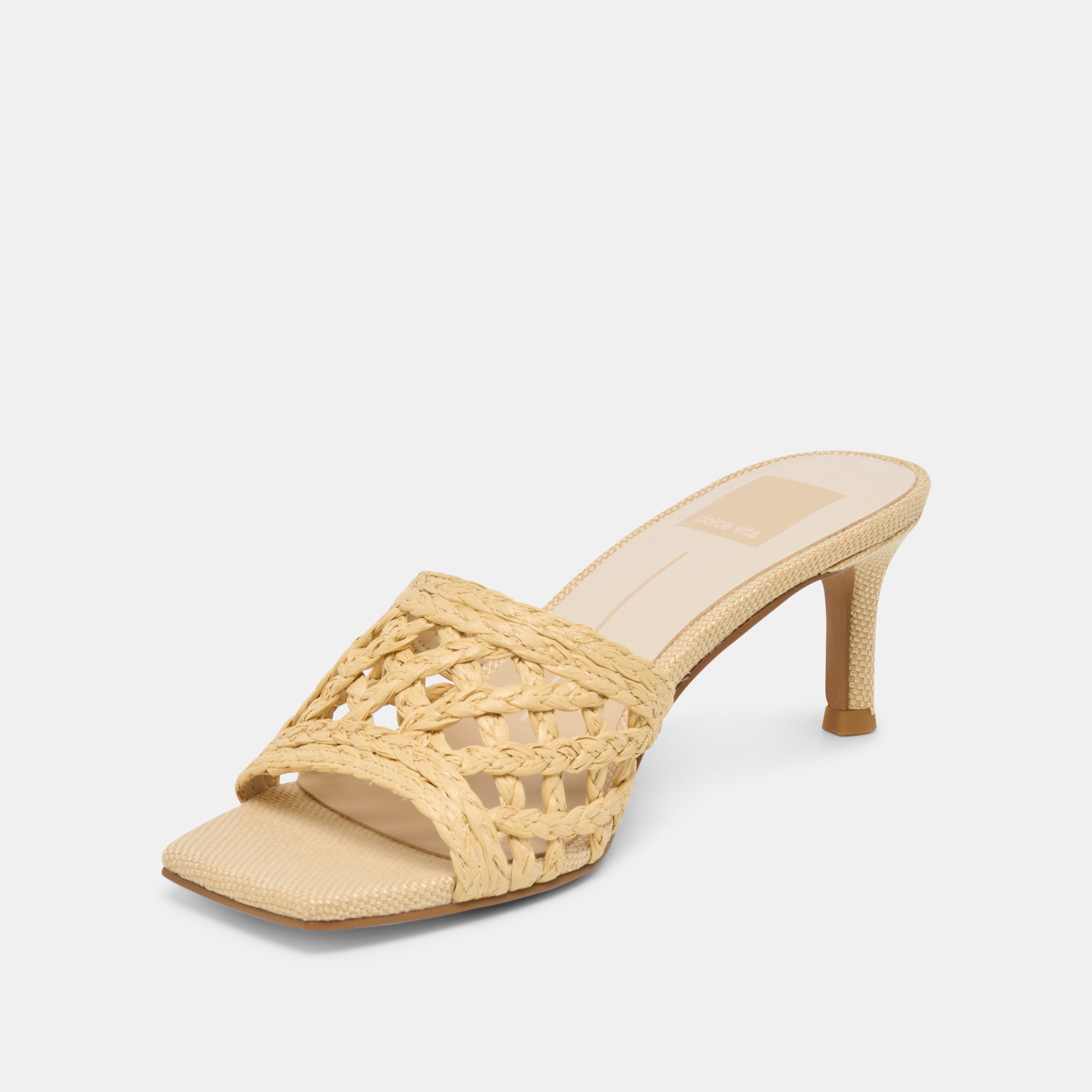 BOWEN HEELS LT NATURAL RAFFIA - view 6
