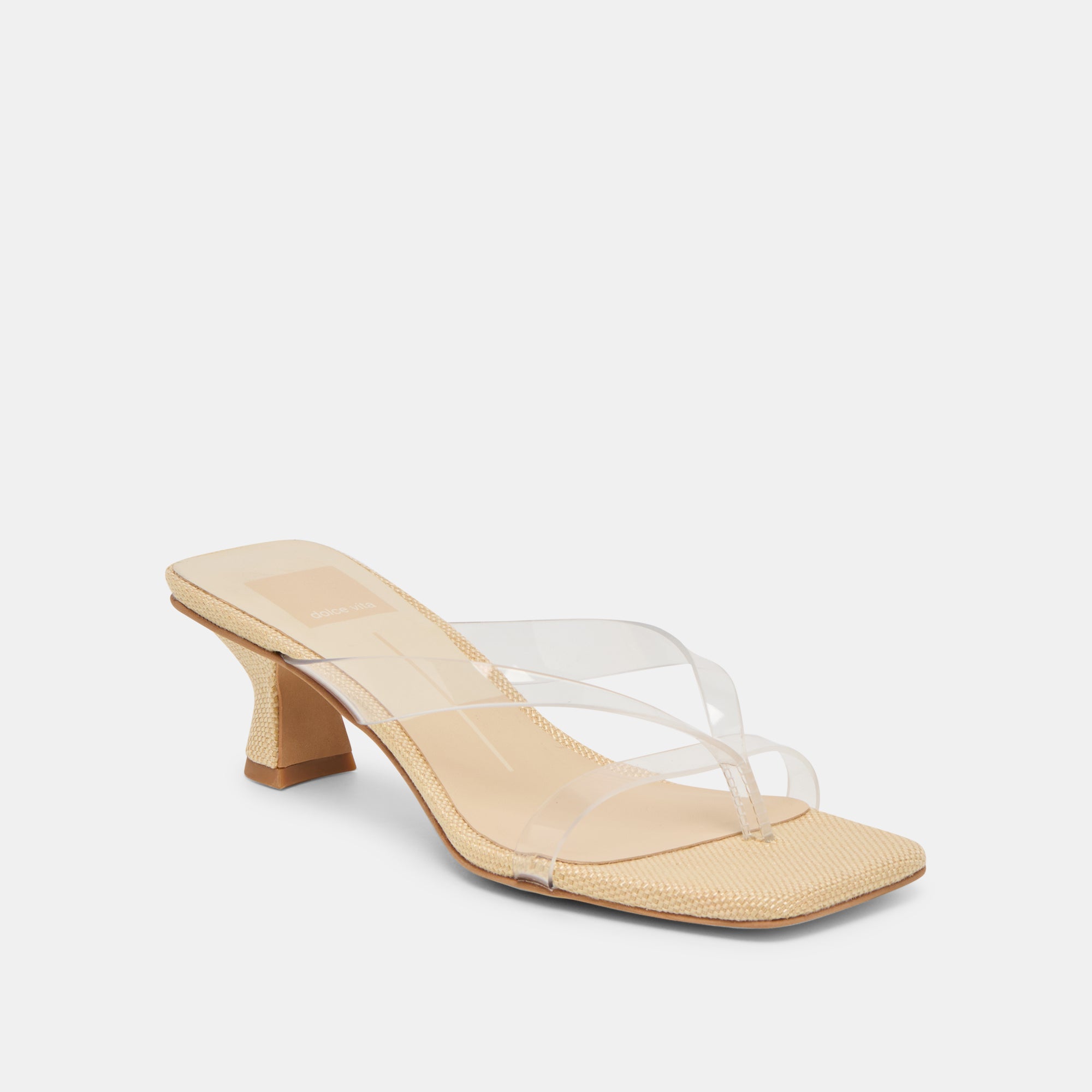 BREVEL VINYL WIDE HEELS CRYSTAL JELLY - view 2