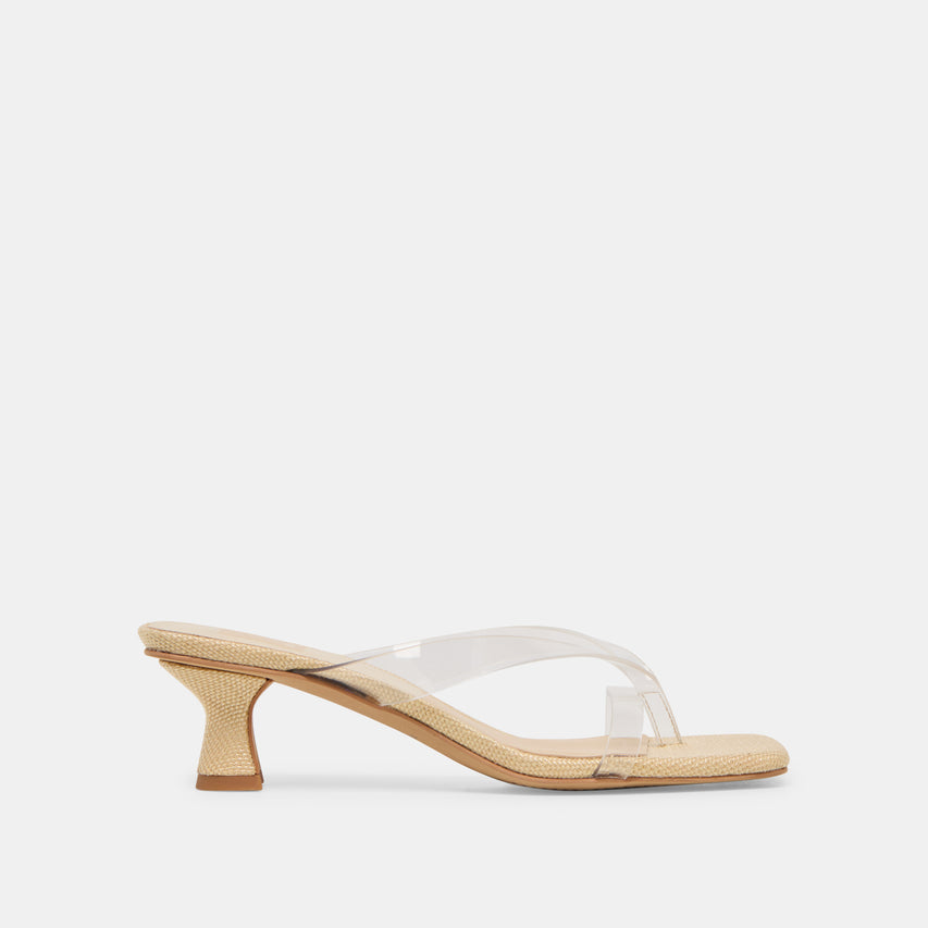 Brevel Vinyl Crystal Jelly Heels | Dolce Vita