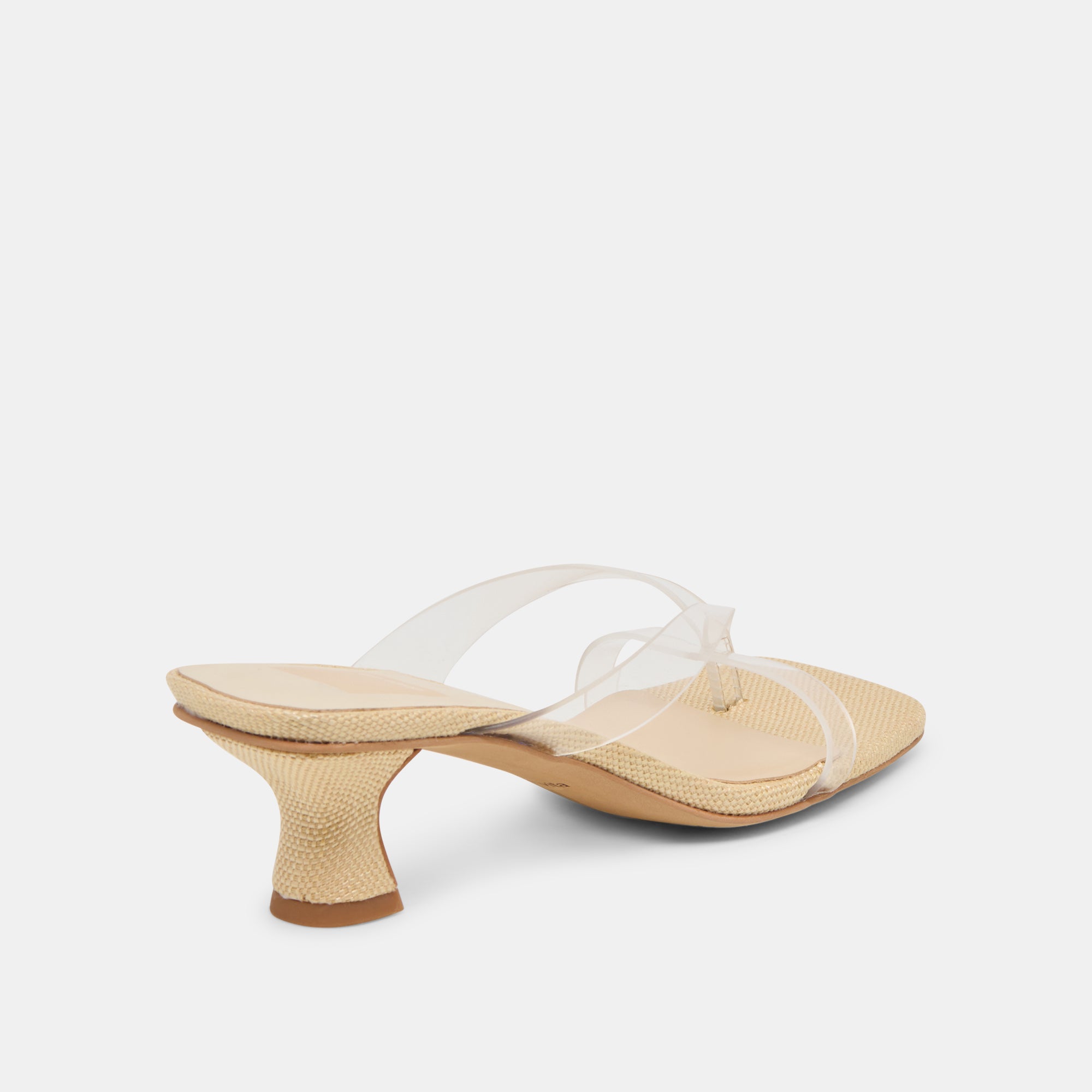 BREVEL VINYL WIDE HEELS CRYSTAL JELLY - view 3