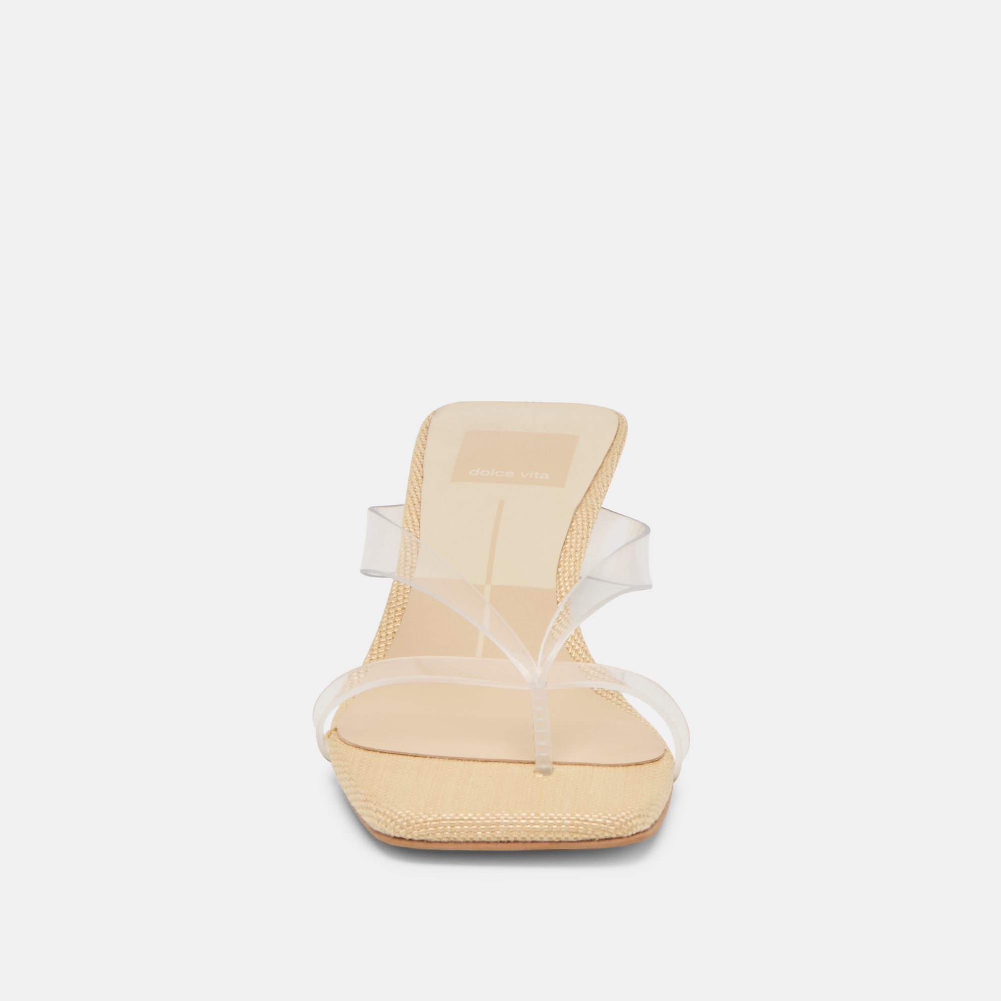 BREVEL VINYL WIDE HEELS CRYSTAL JELLY - view 6