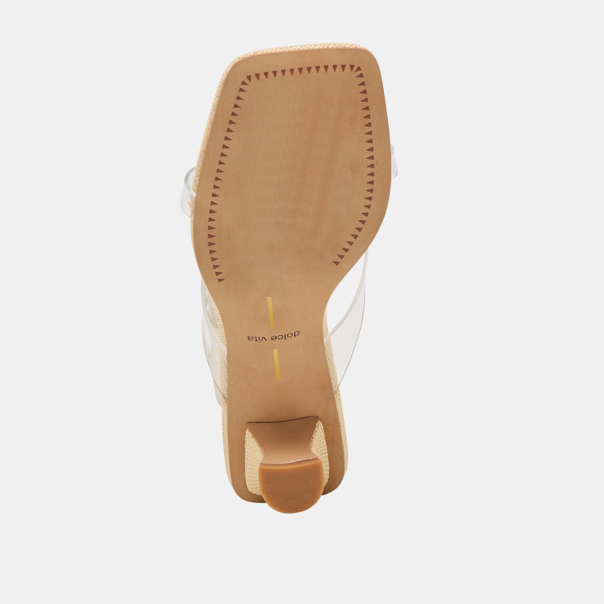 BREVEL VINYL WIDE HEELS CRYSTAL JELLY - view 9