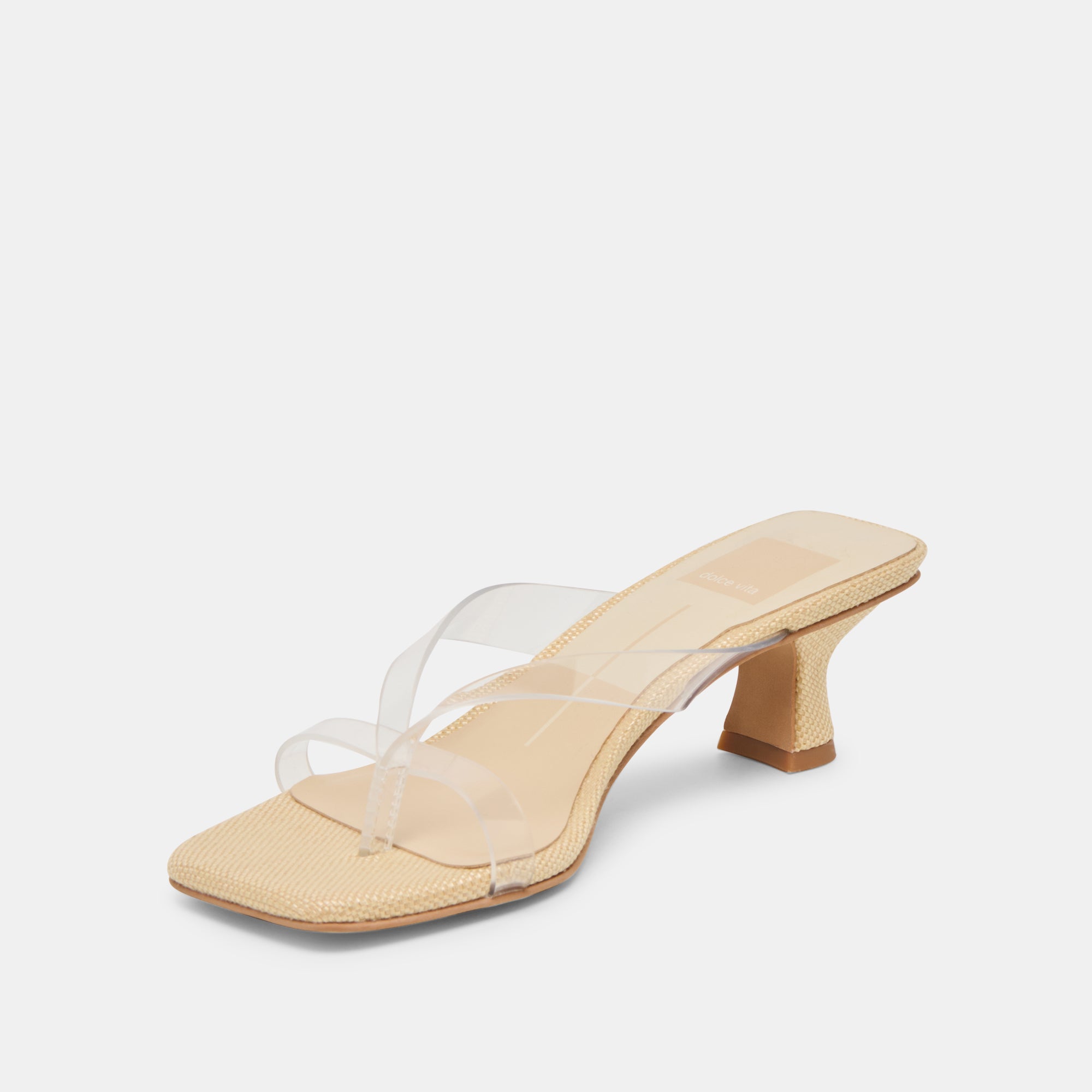 BREVEL VINYL WIDE HEELS CRYSTAL JELLY - view 4
