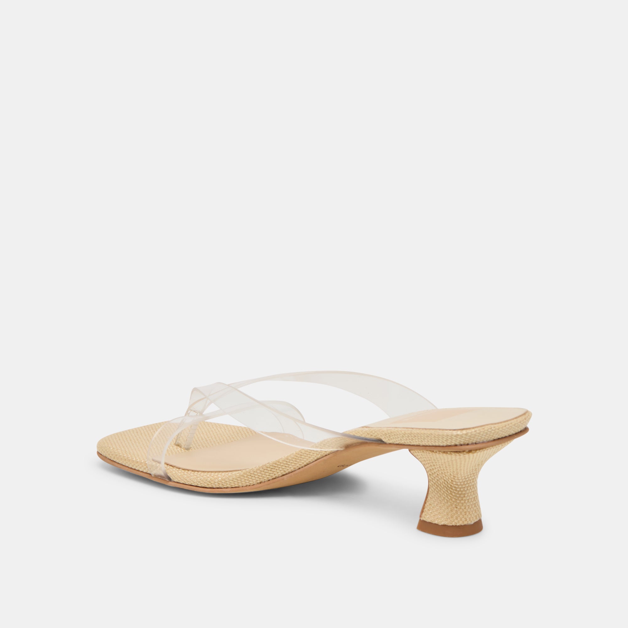 BREVEL VINYL WIDE HEELS CRYSTAL JELLY - view 5