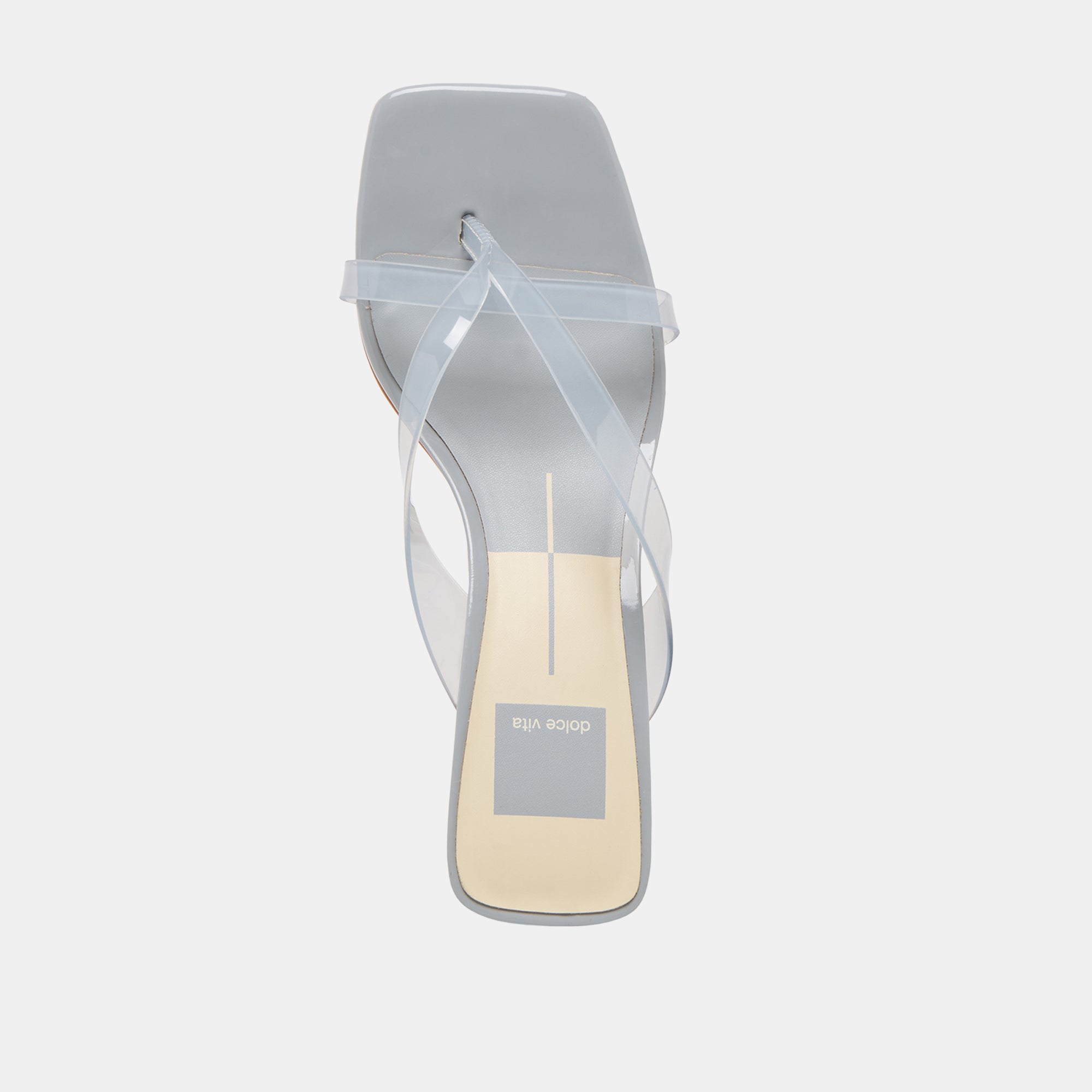 BREVEL VINYL WIDE HEELS DUSTY BLUE JELLY - view 8