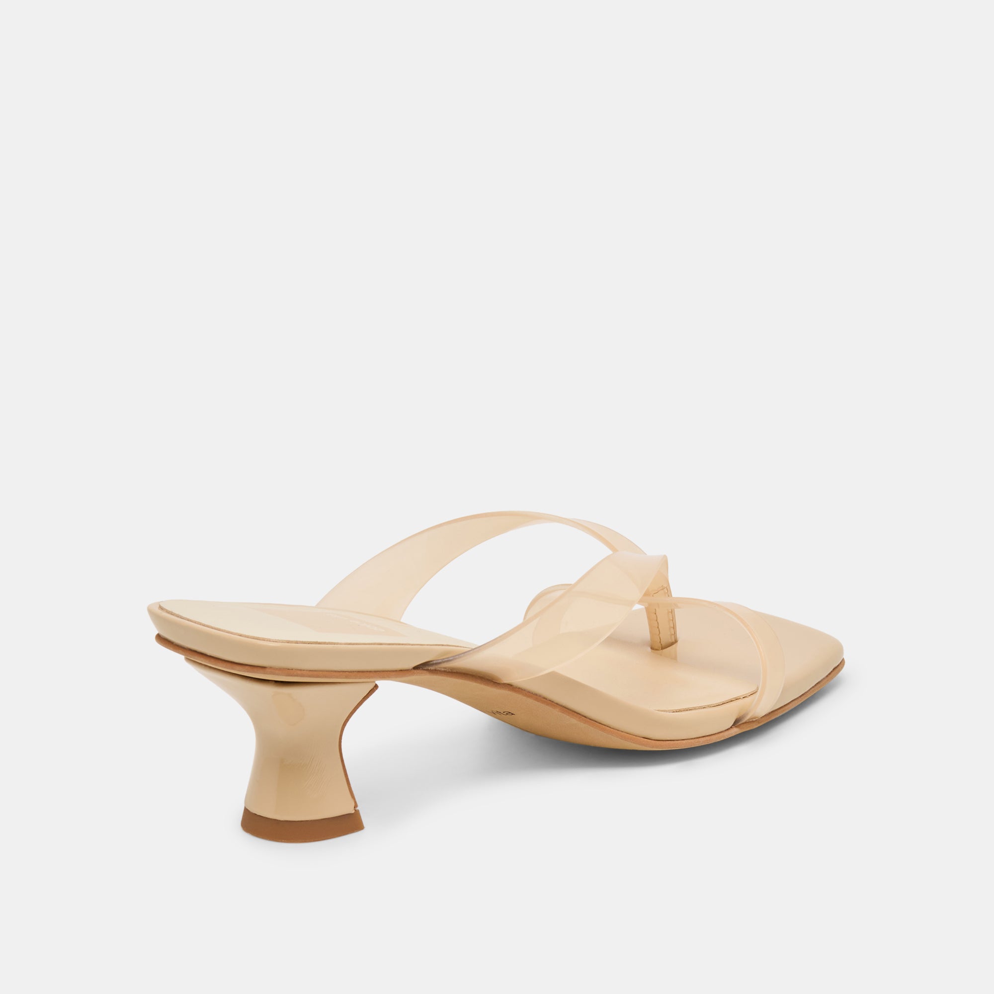 BREVEL VINYL WIDE HEELS PRALINE JELLY - view 3