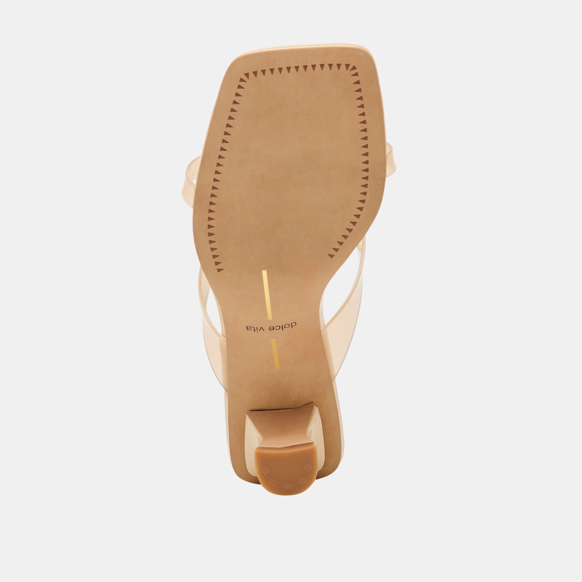 BREVEL VINYL WIDE HEELS PRALINE JELLY - view 9