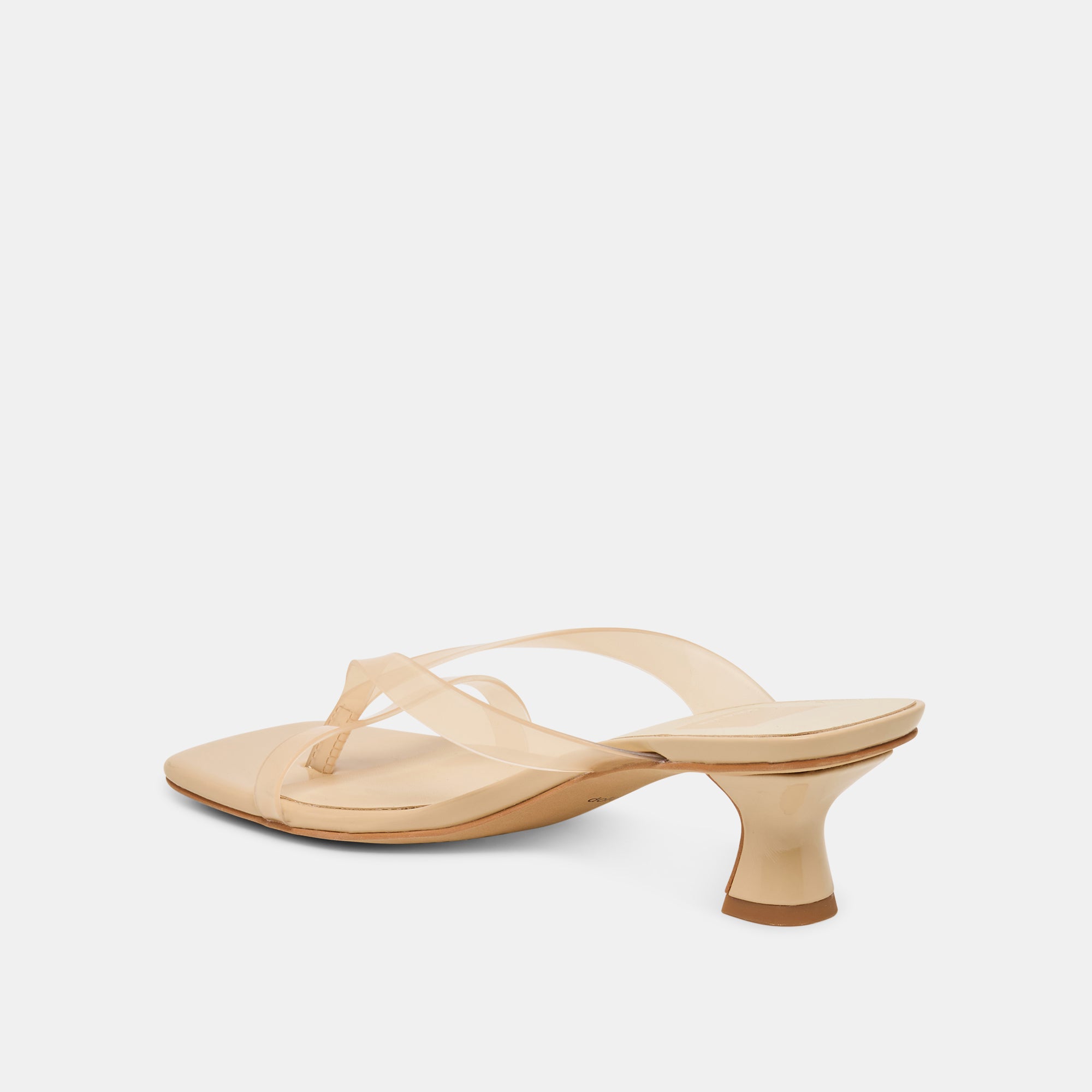 BREVEL VINYL WIDE HEELS PRALINE JELLY - view 5