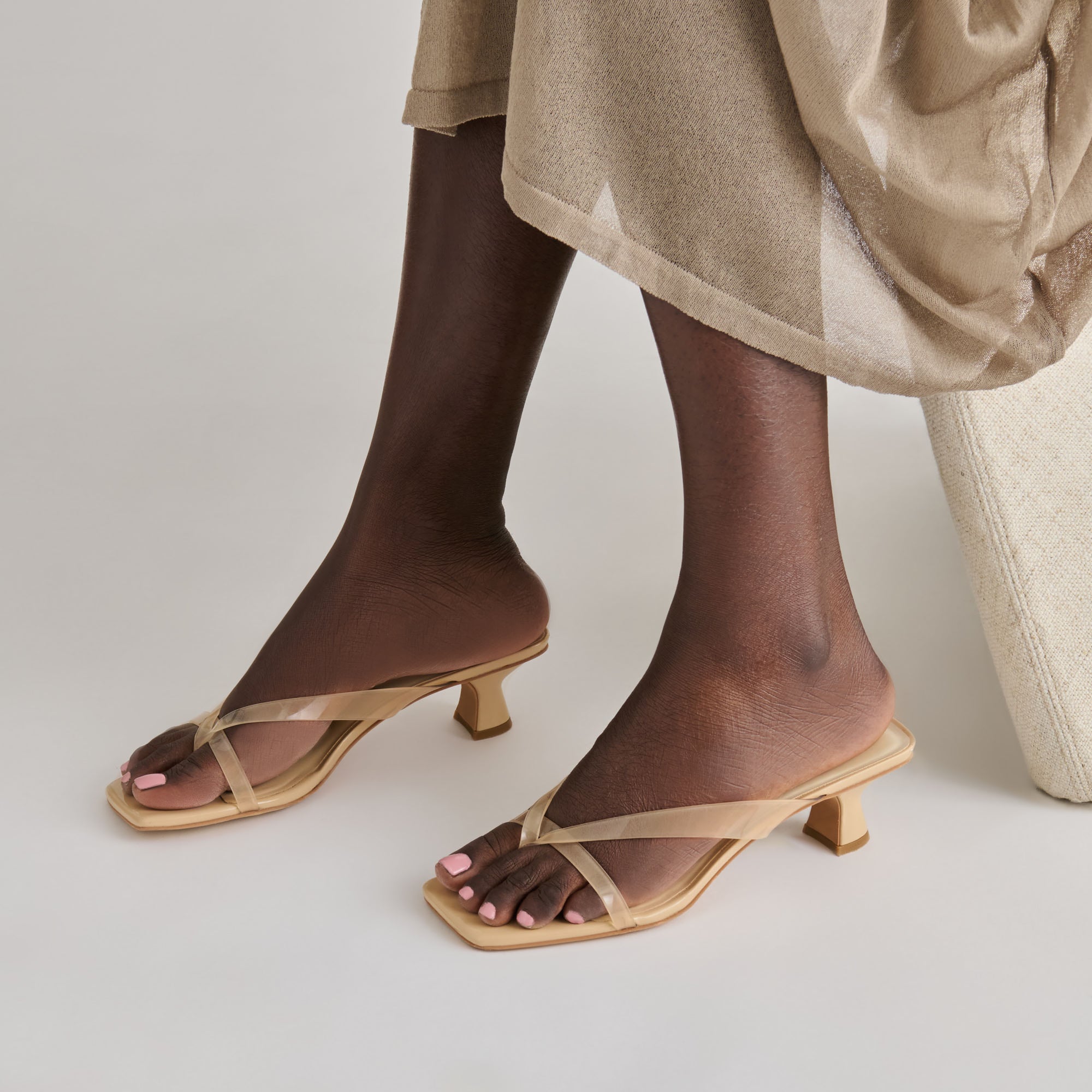 BREVEL VINYL HEELS PRALINE JELLY - view 2