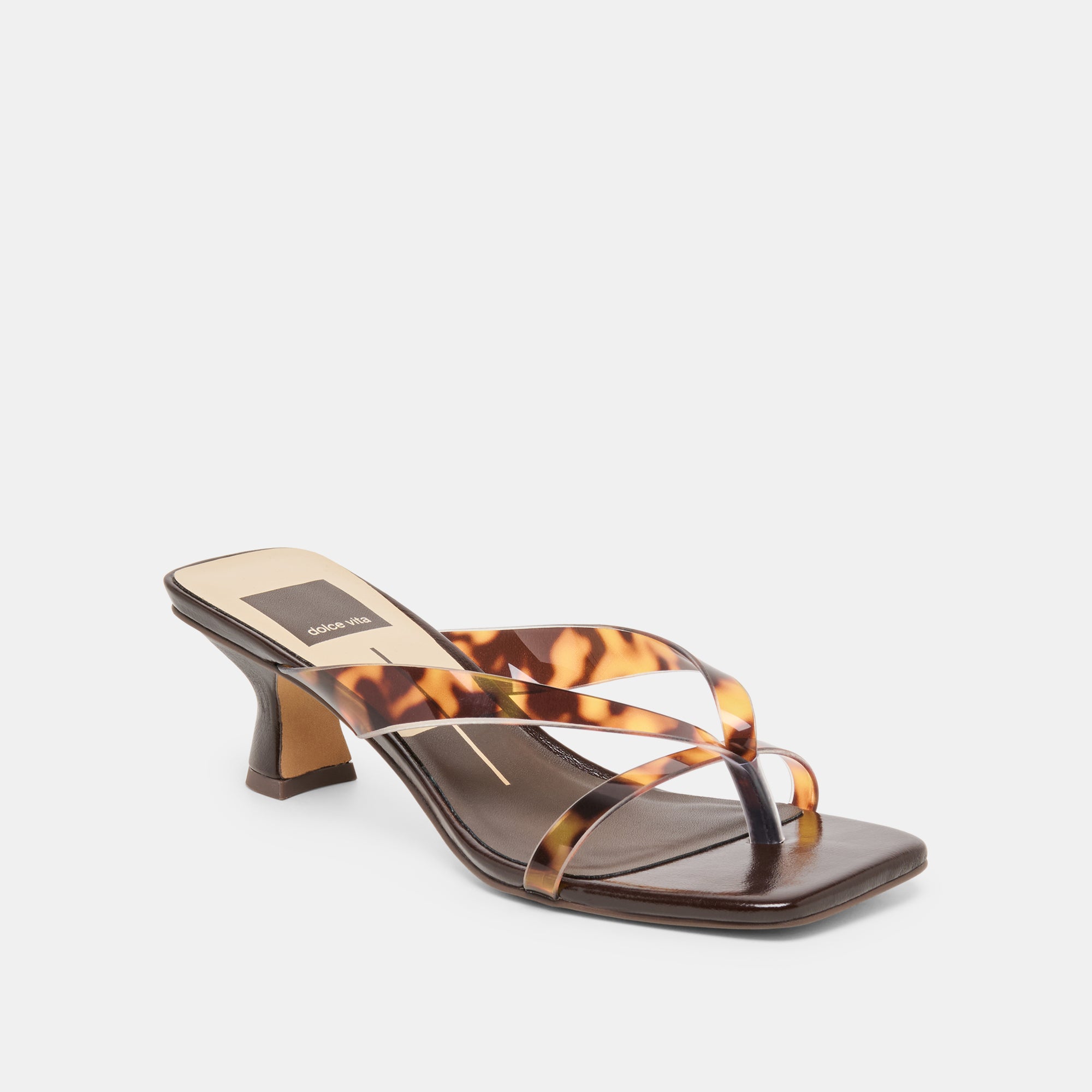BREVEL VINYL HEELS TORTOISE JELLY - view 2