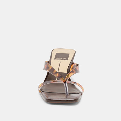 BREVEL VINYL HEELS TORTOISE JELLY