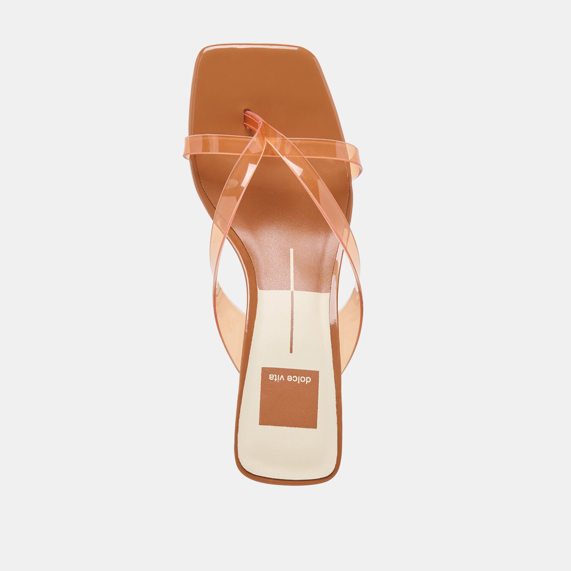 BREVEL VINYL WIDE HEELS WHISKEY JELLY - view 8