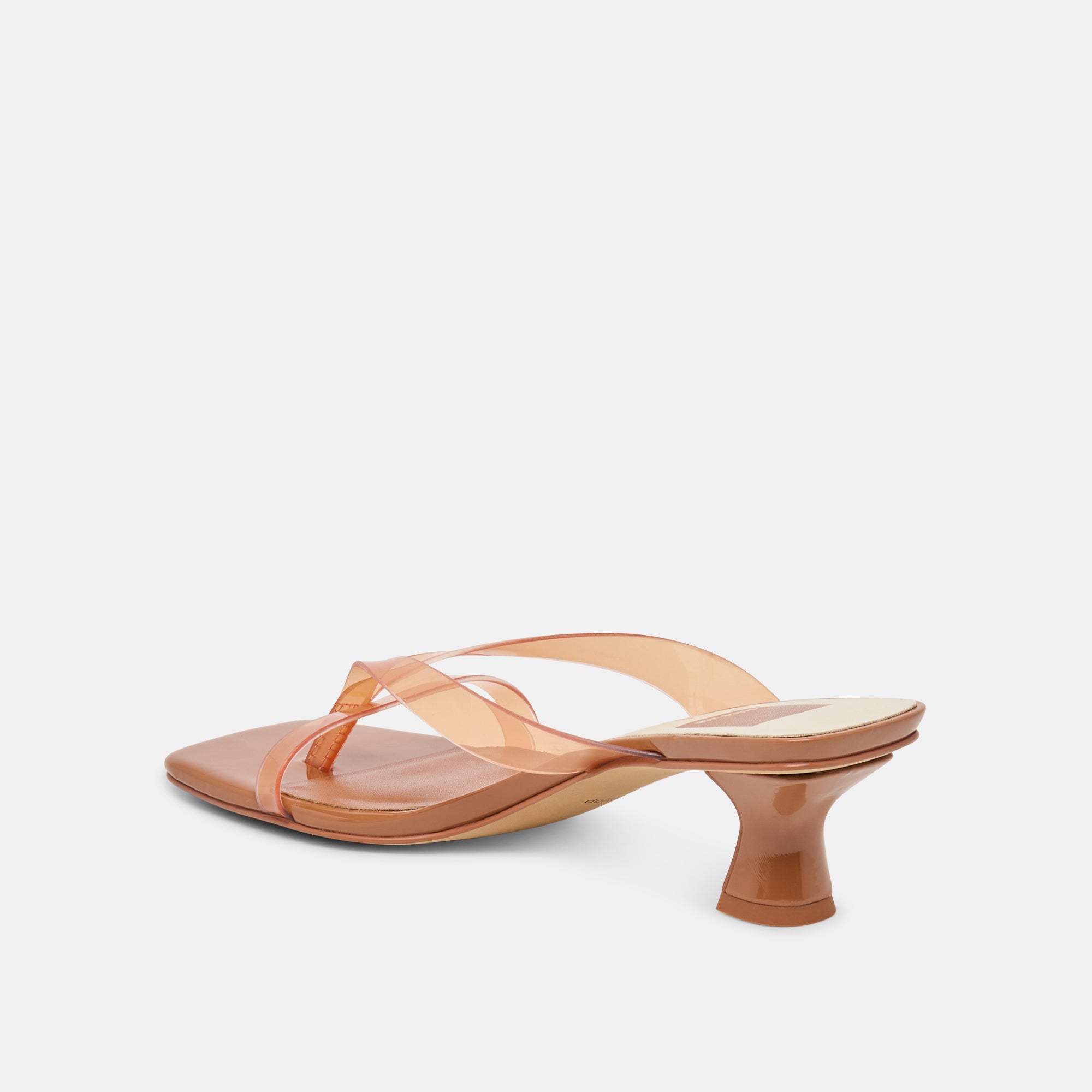 BREVEL VINYL WIDE HEELS WHISKEY JELLY - view 5