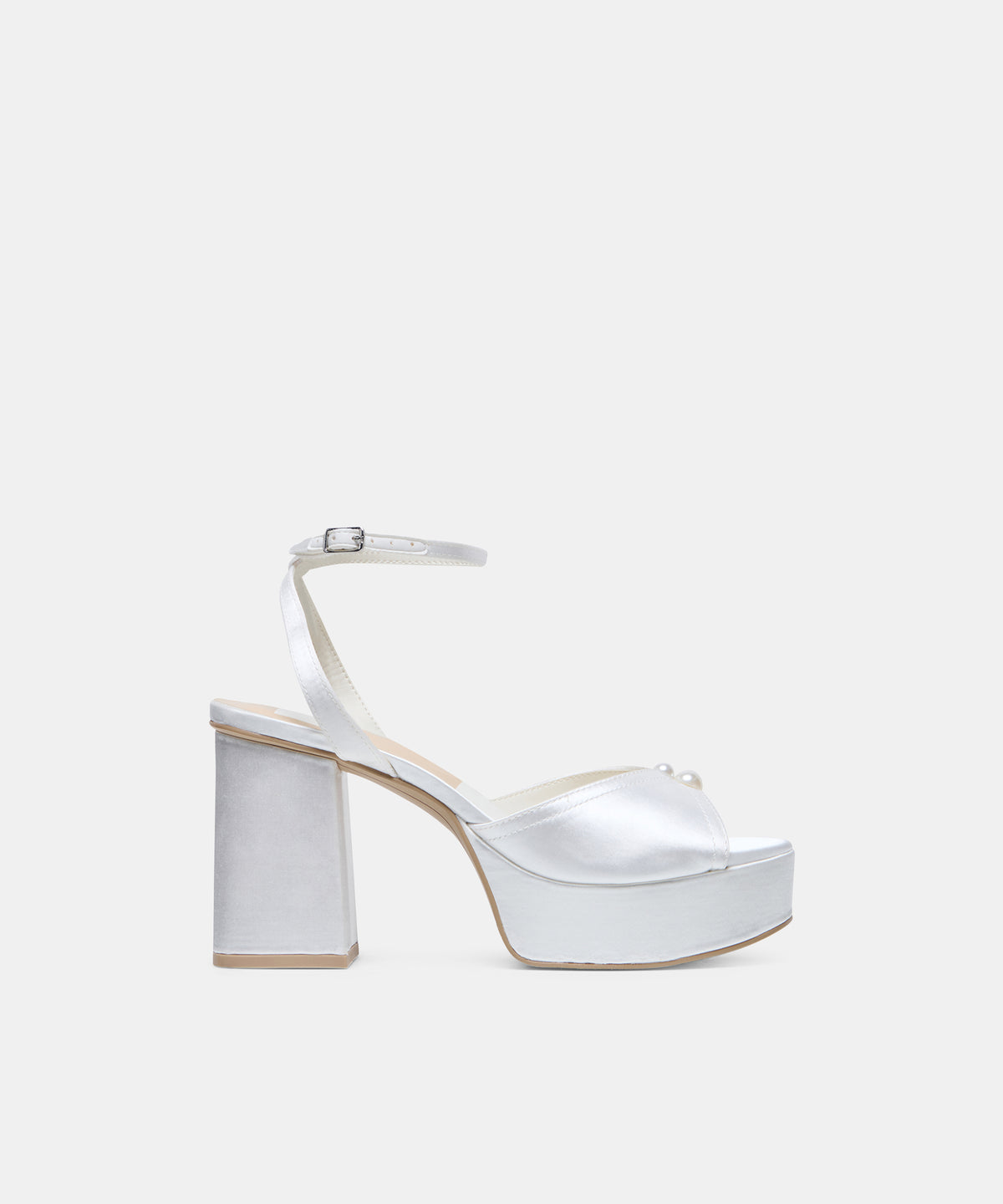 Bryla White Satin Heels | Dolce Vita
