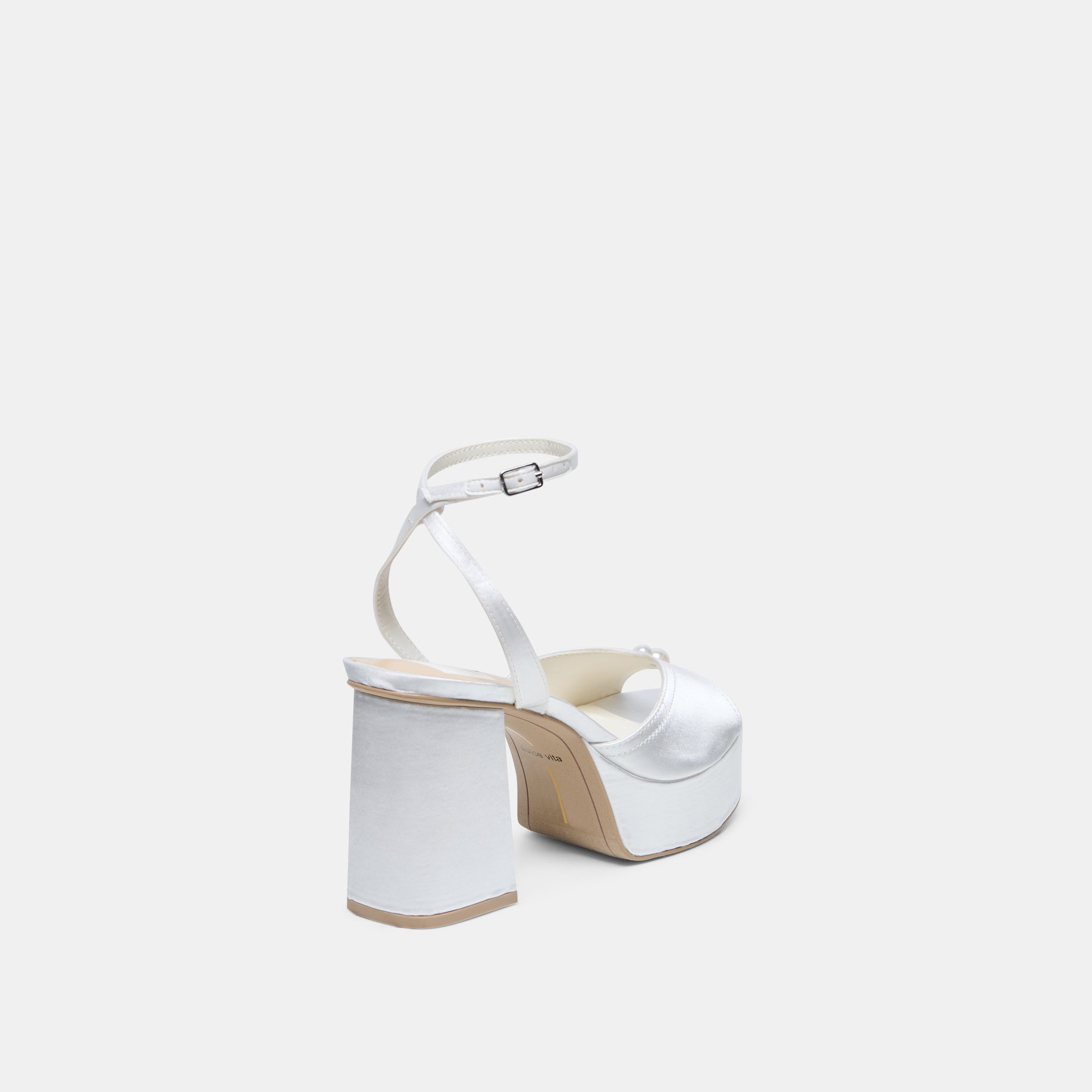 BRYLA HEELS WHITE SATIN - view 5