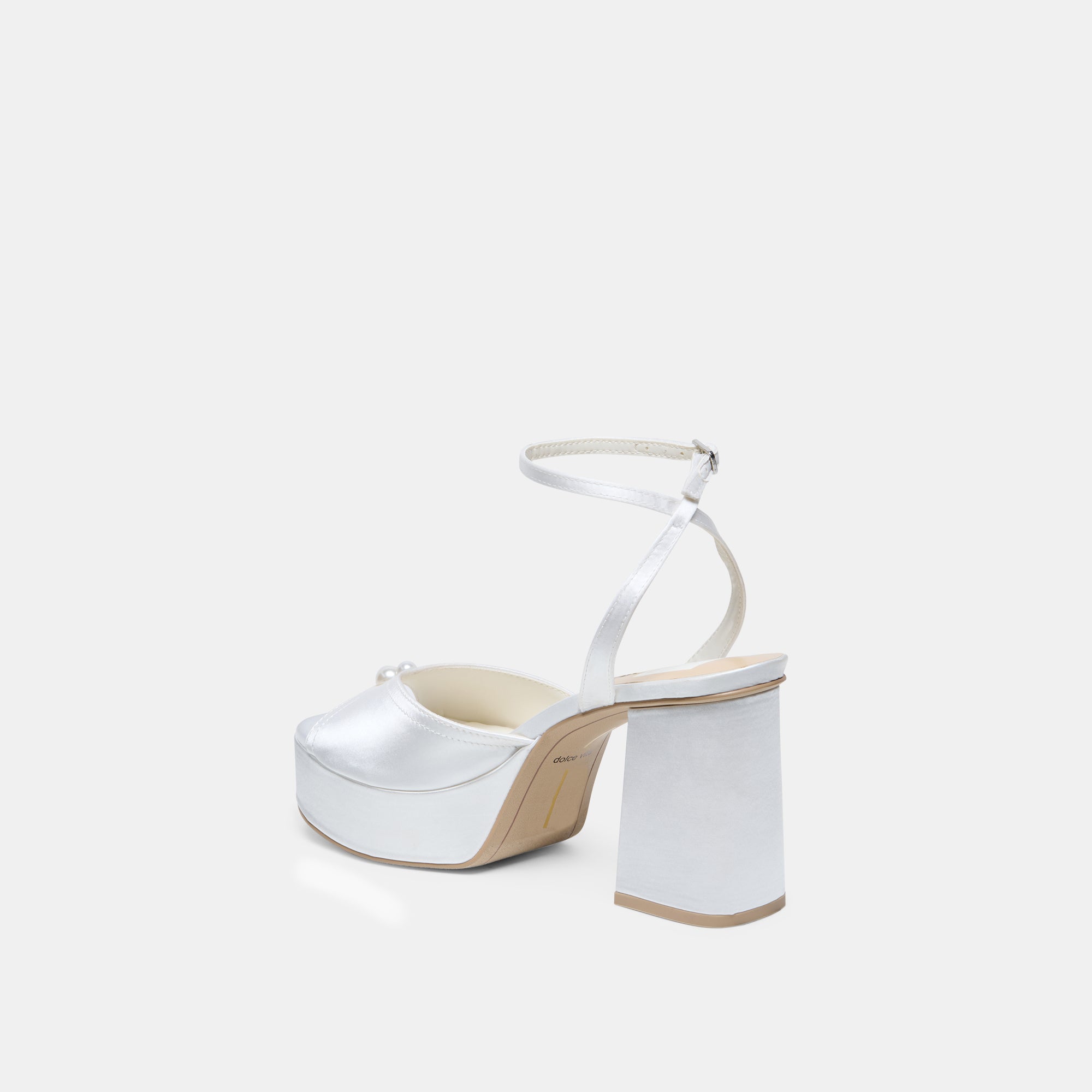 BRYLA HEELS WHITE SATIN - view 8