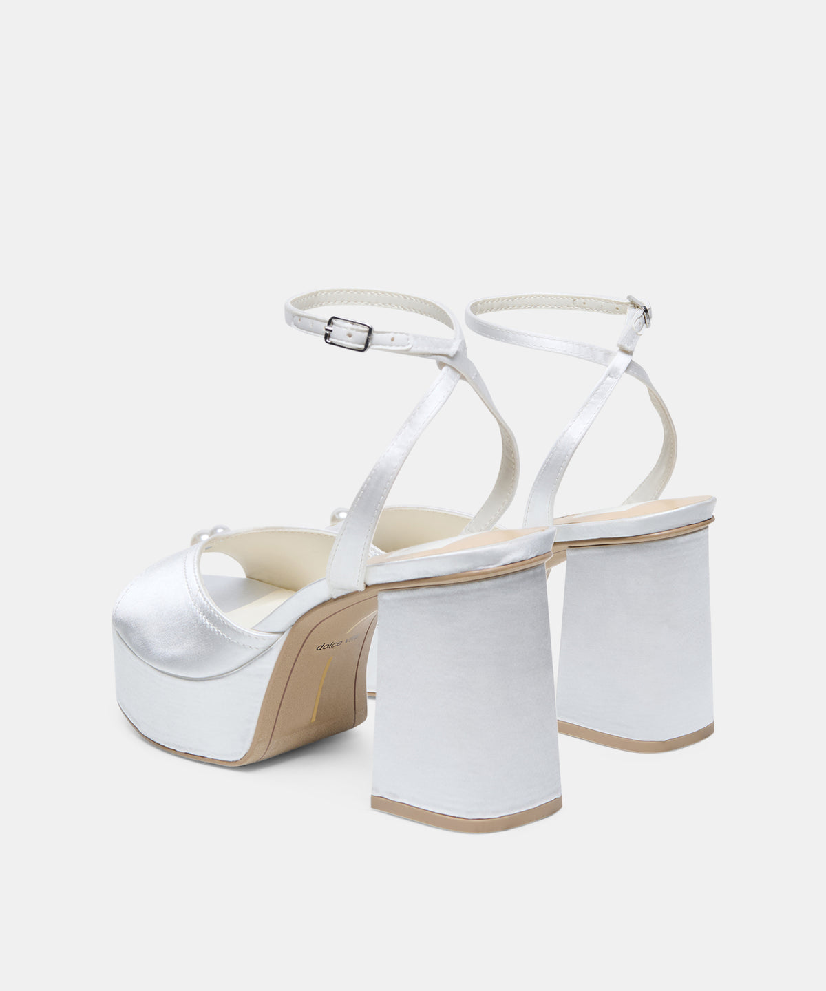 BRYLA HEELS WHITE SATIN - view 5