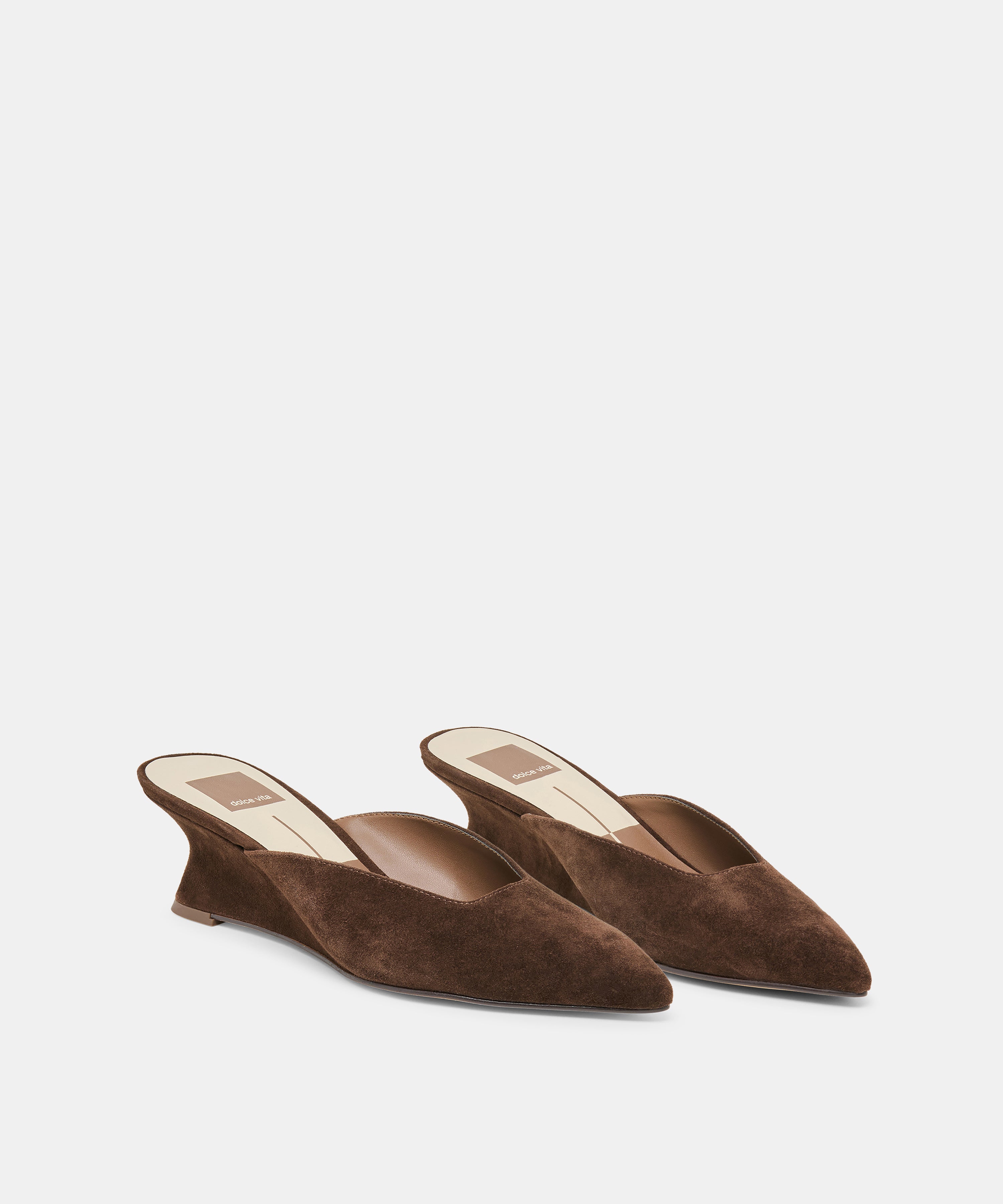 CAMY MULES DK BROWN SUEDE - view 3