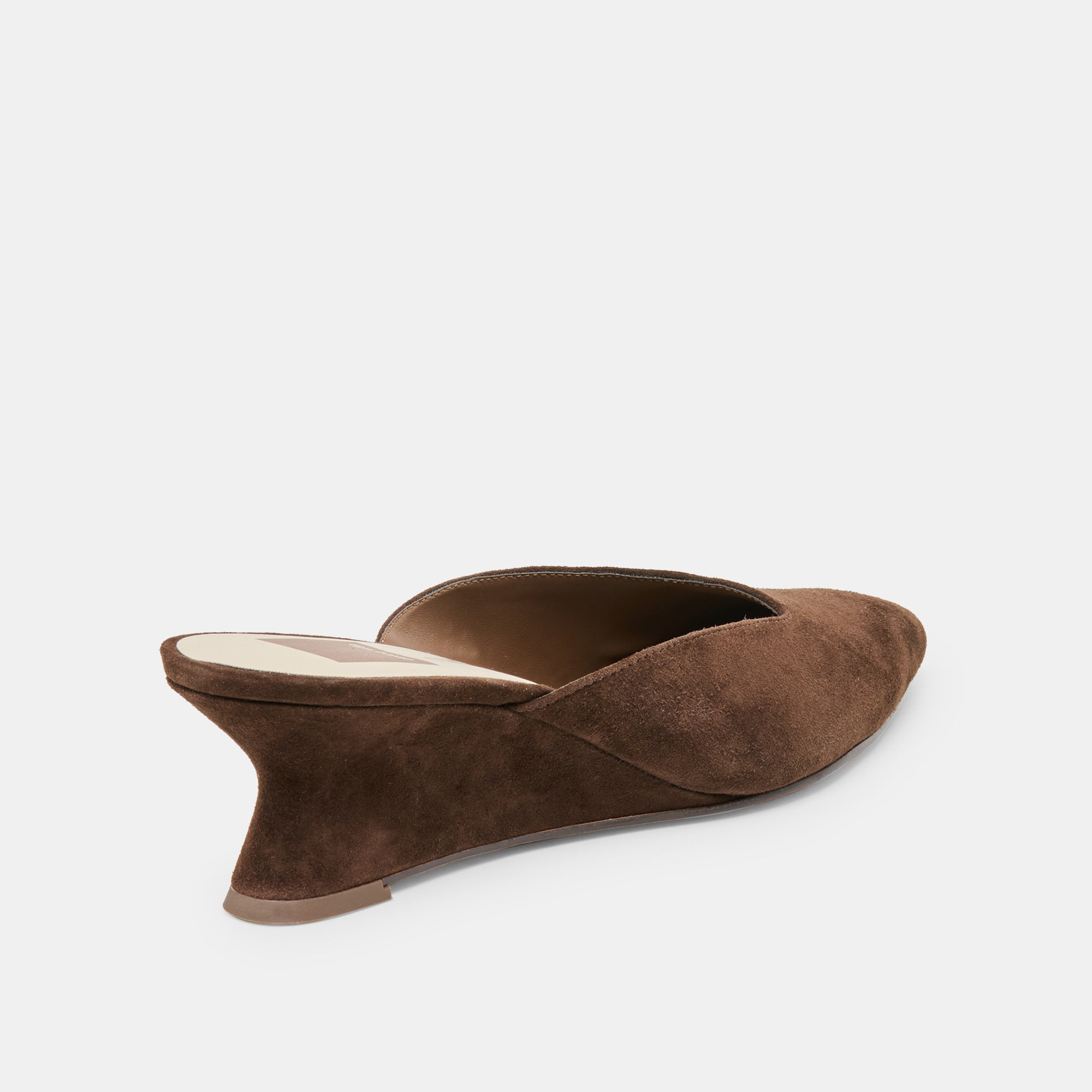 CAMY MULES DK BROWN SUEDE - view 3