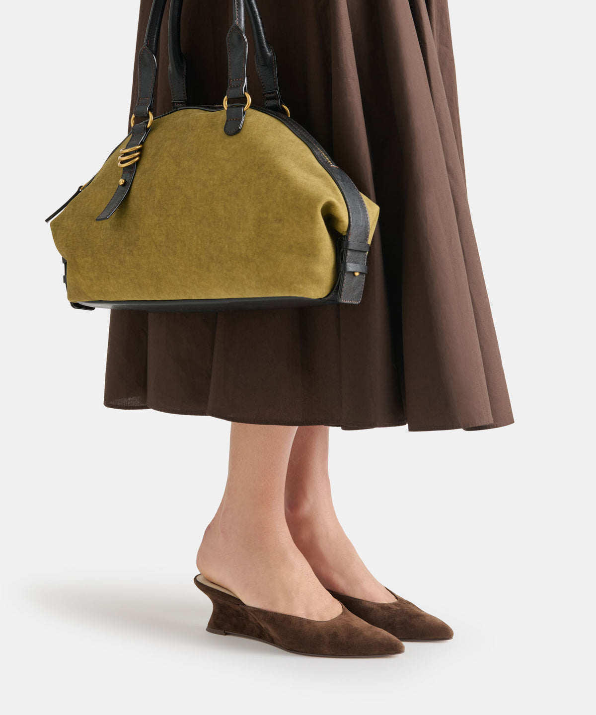 CAMY MULES DK BROWN SUEDE - view 2