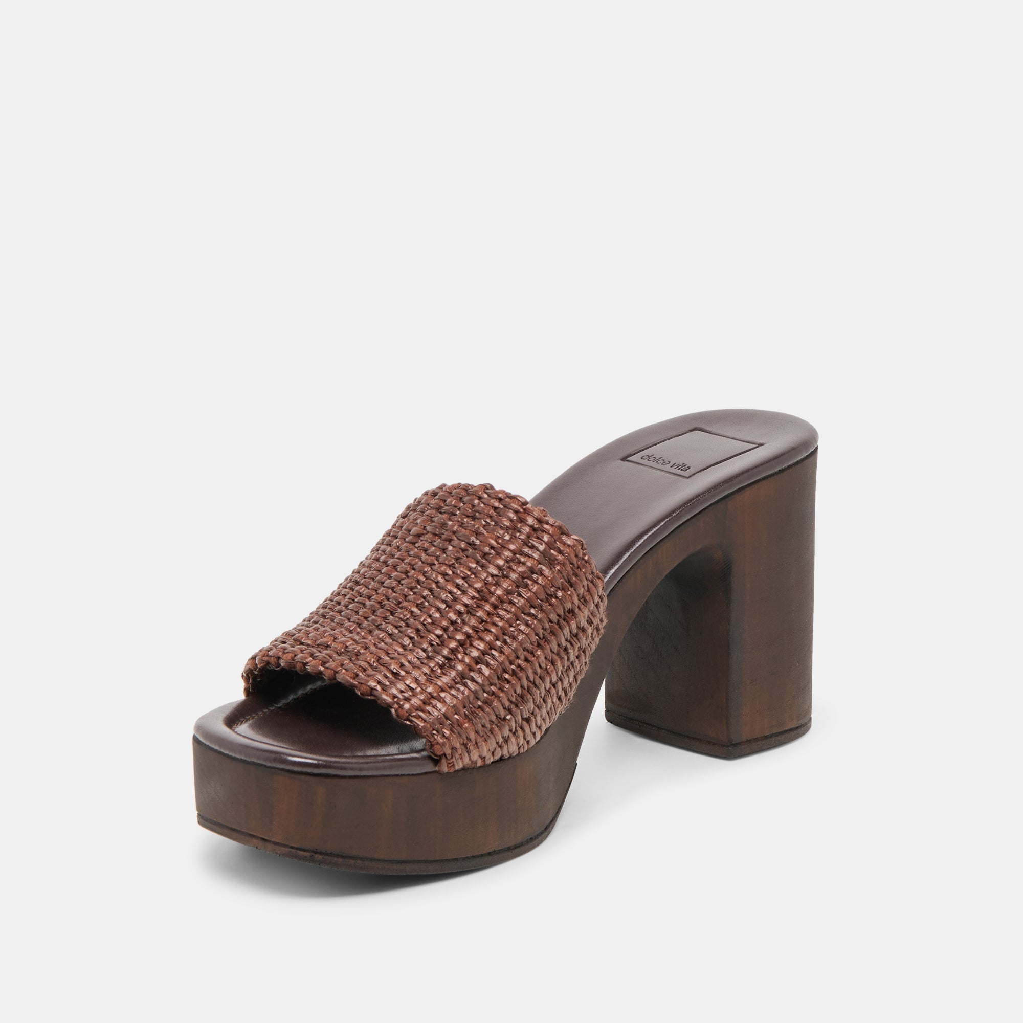 CELEST HEELS CHOCOLATE RAFFIA - view 4