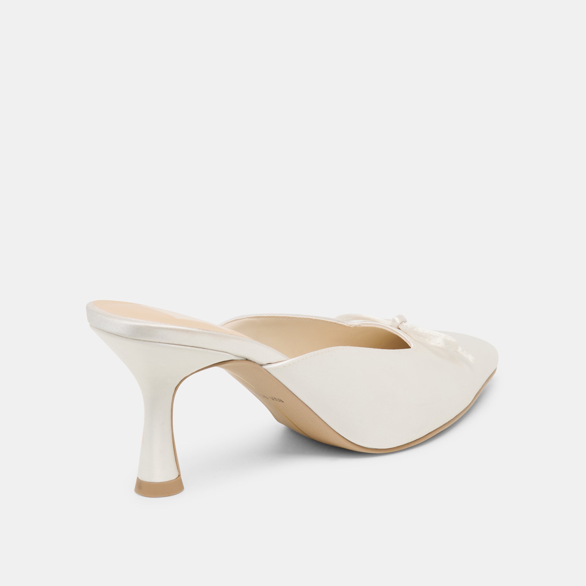 CLEO HIGH HEELS OFF WHITE SATIN - view 5