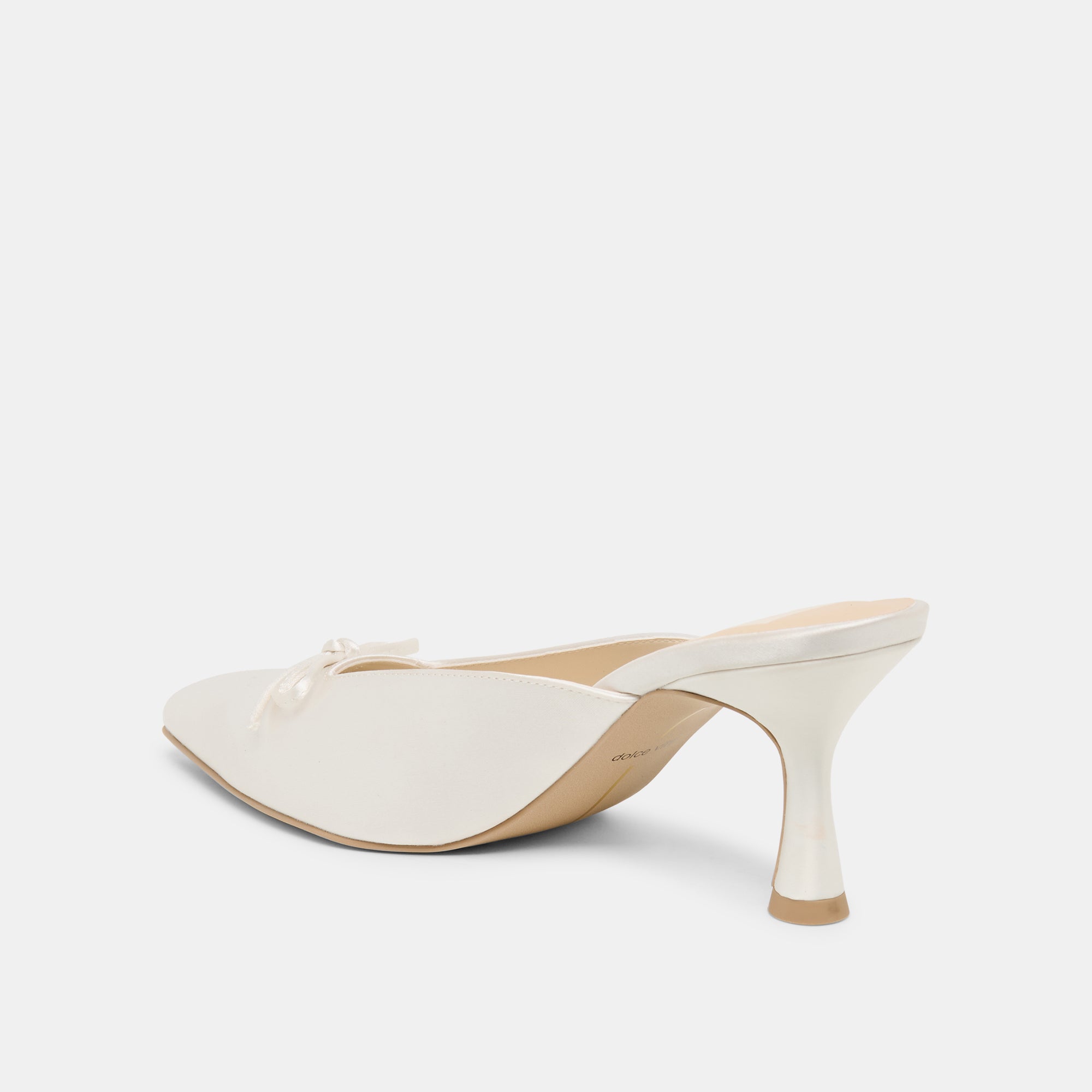 CLEO HIGH HEELS OFF WHITE SATIN - view 7