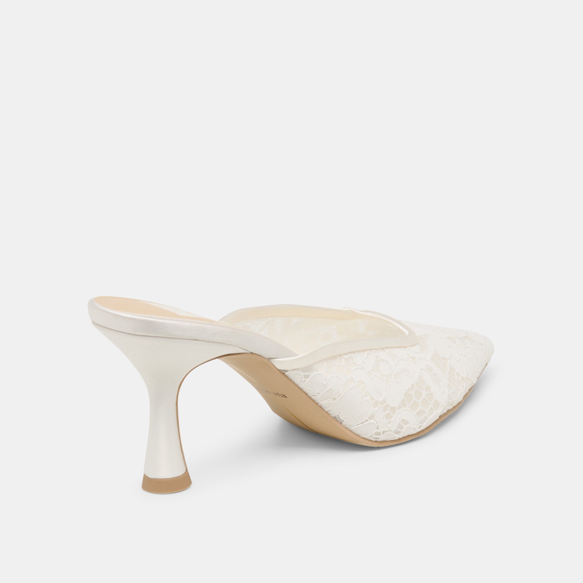 CLEO HIGH HEELS TRUE WHITE LACE - view 3