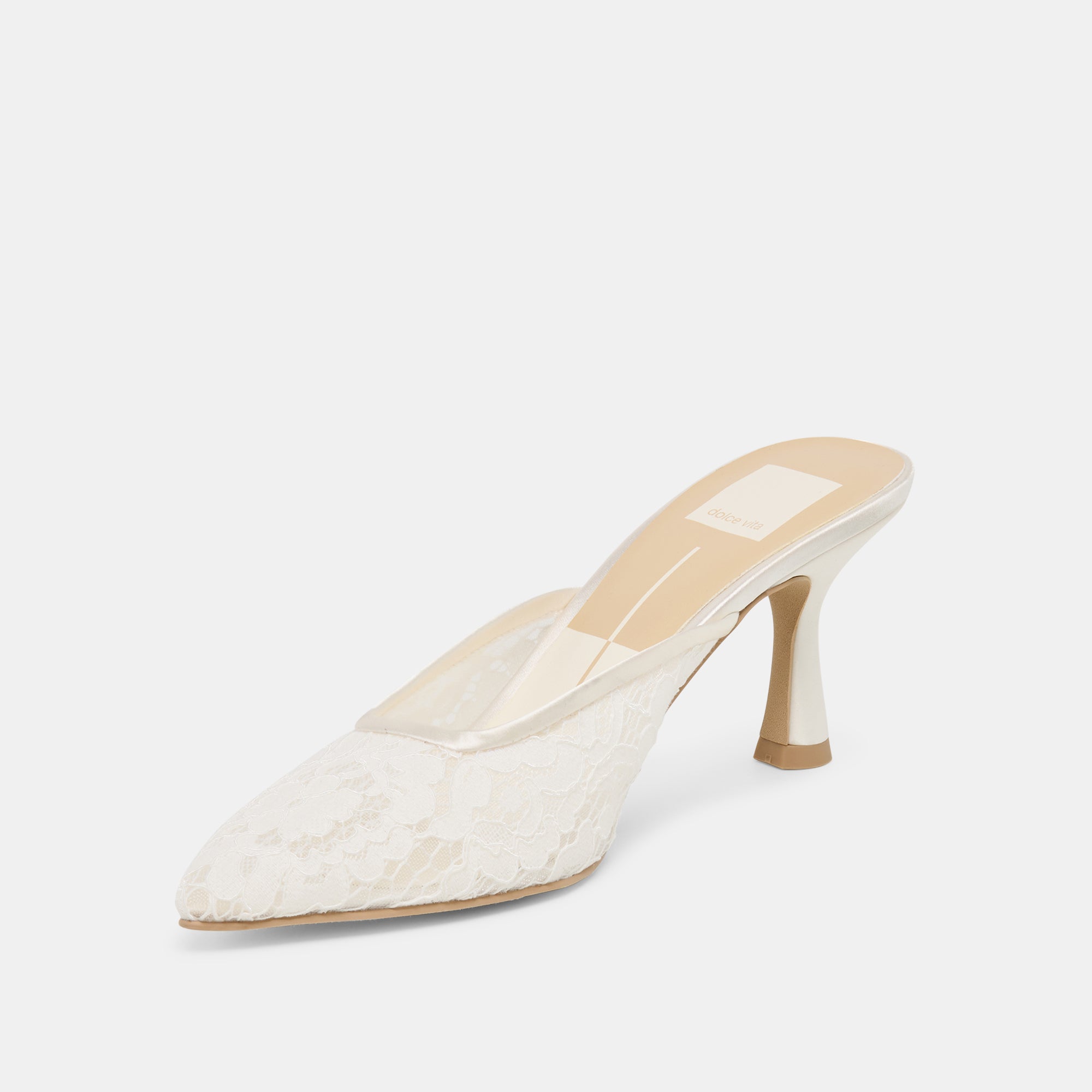 CLEO HIGH HEELS TRUE WHITE LACE - view 4