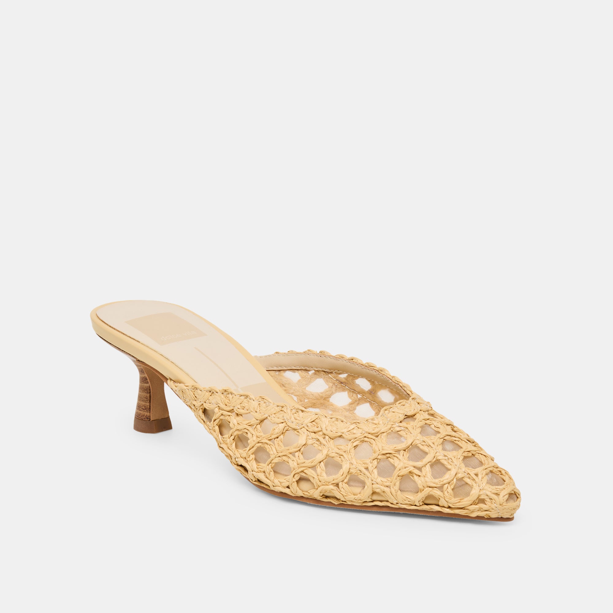 CLEO LOOP HEELS NATURAL RAFFIA - view 3