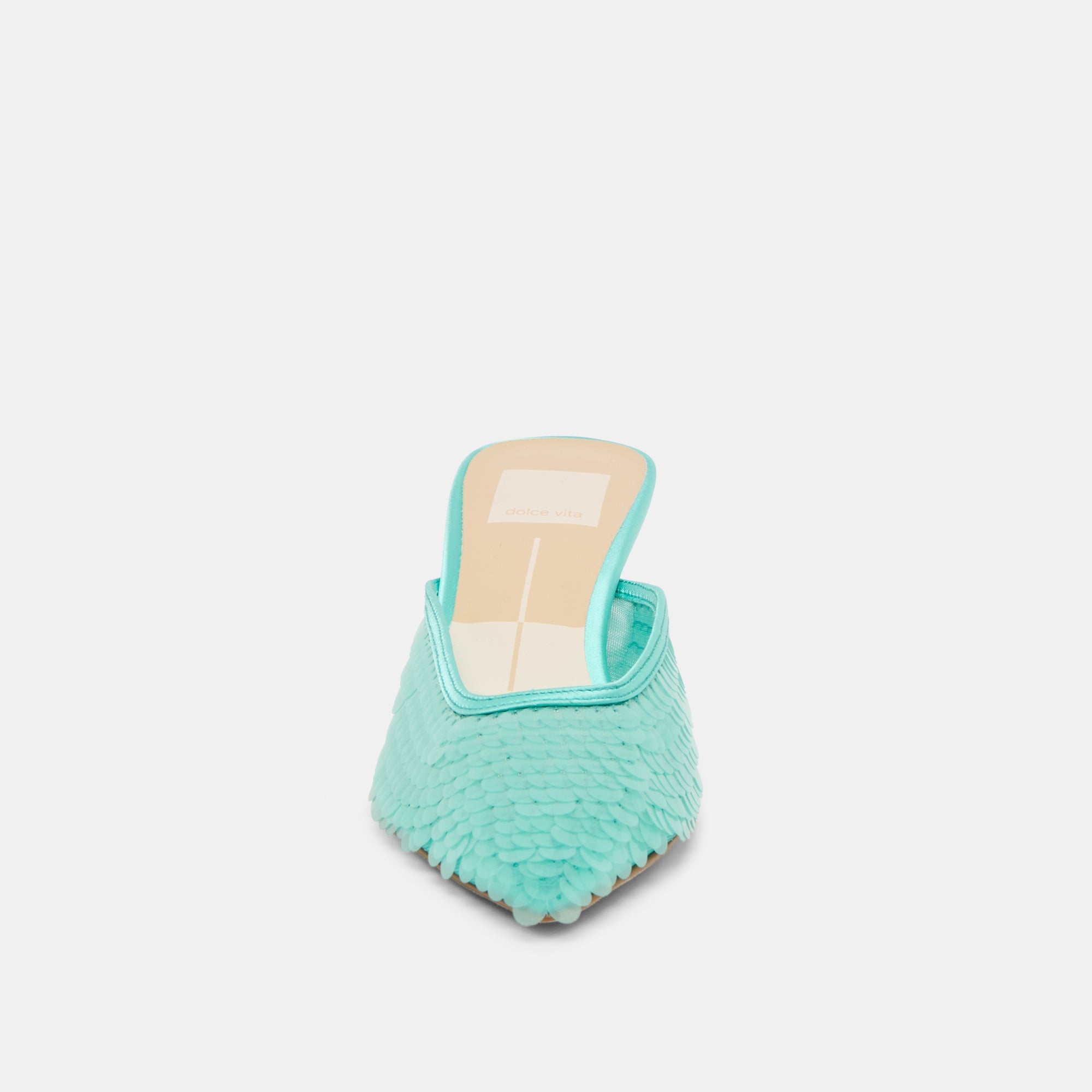 CLEO SEQUIN HEELS AQUA SEQUIN - view 6