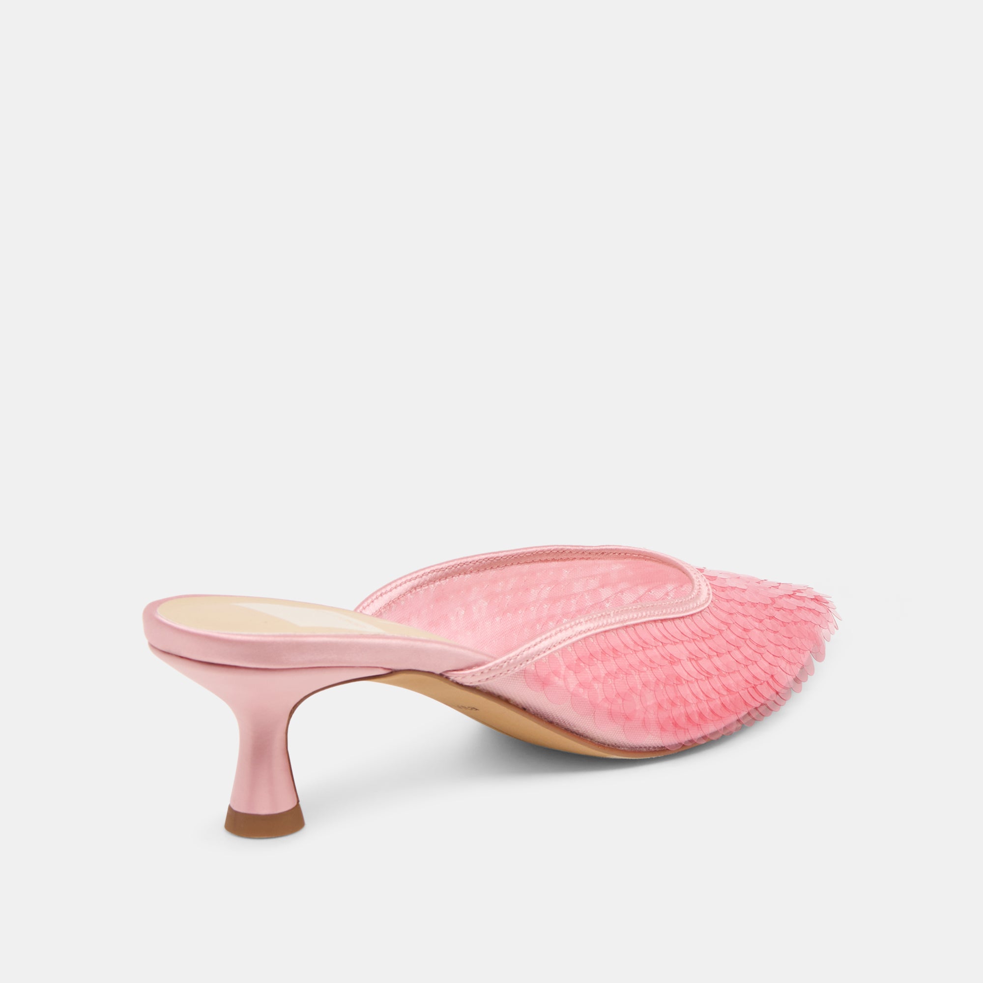 CLEO SEQUIN HEELS LIGHT PINK SEQUIN - view 3