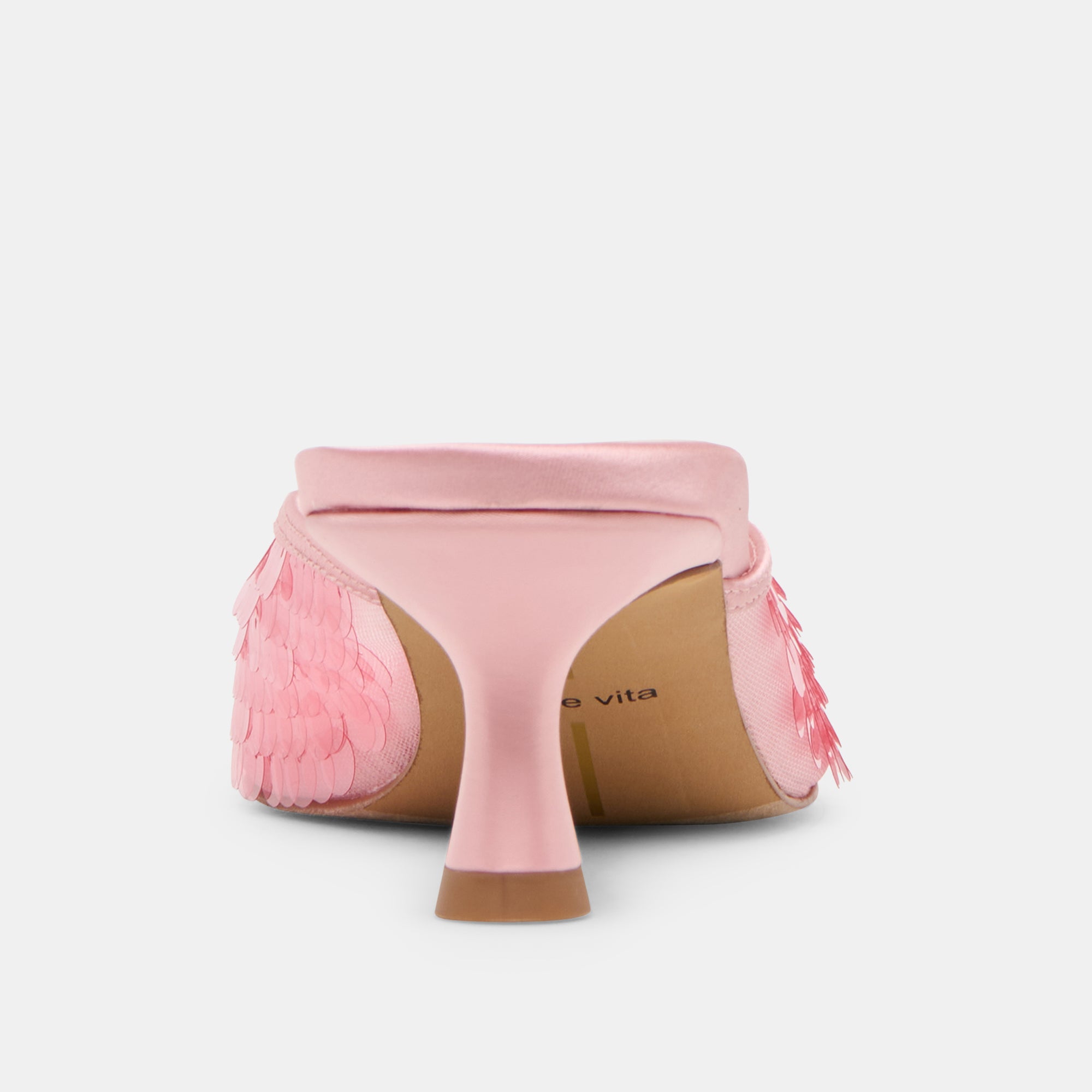 CLEO SEQUIN HEELS LIGHT PINK SEQUIN - view 7
