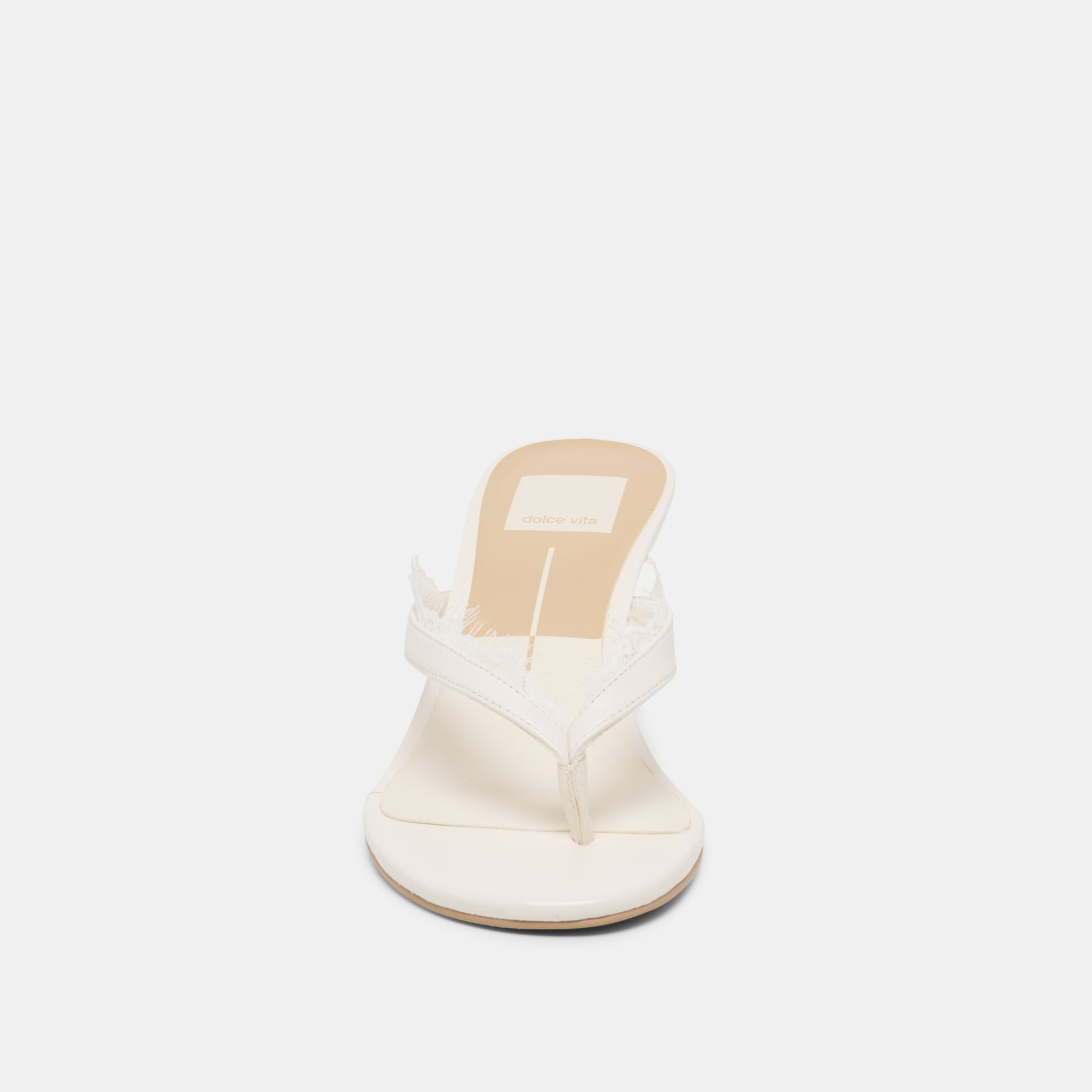 DAKSIE LACE HEELS TRUE WHITE LEATHER - view 8