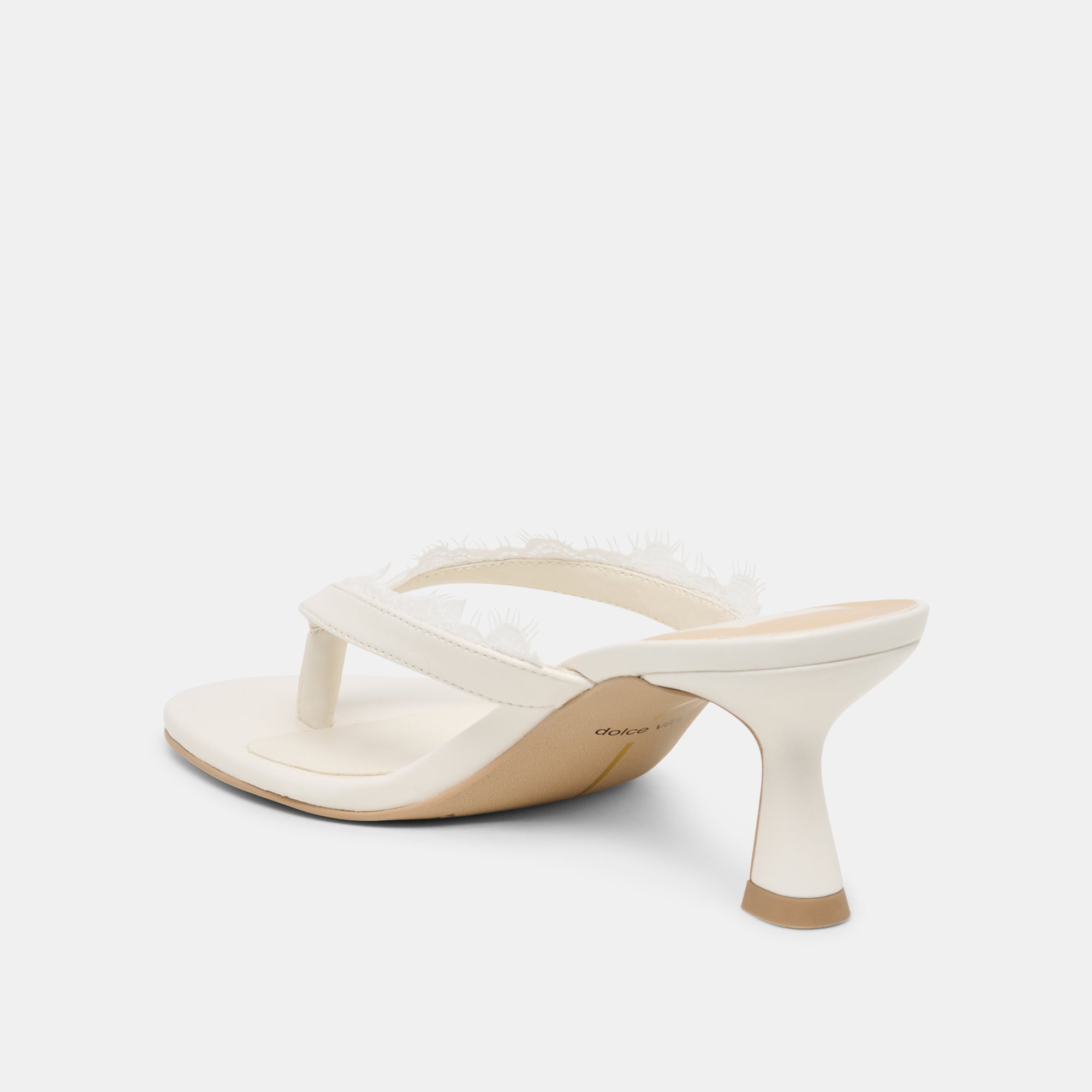 DAKSIE LACE HEELS TRUE WHITE LEATHER - view 7