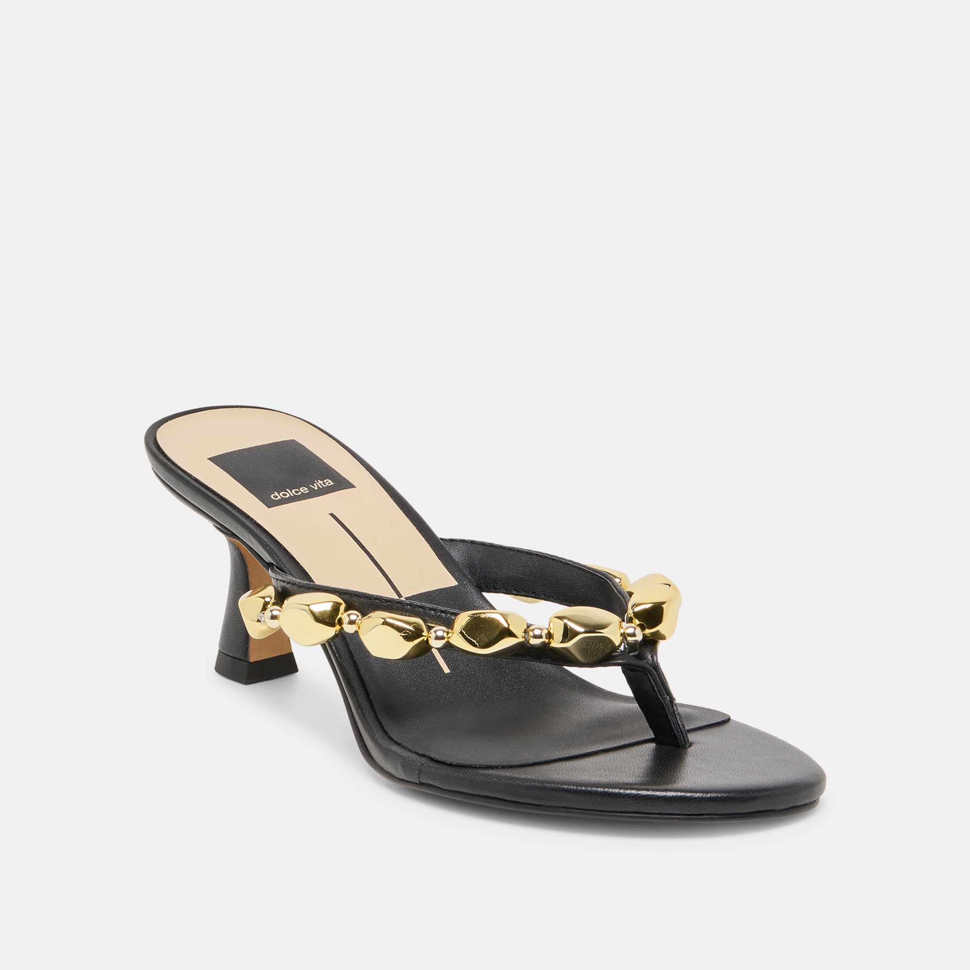 DAKSIE HEELS BLACK LEATHER - view 3