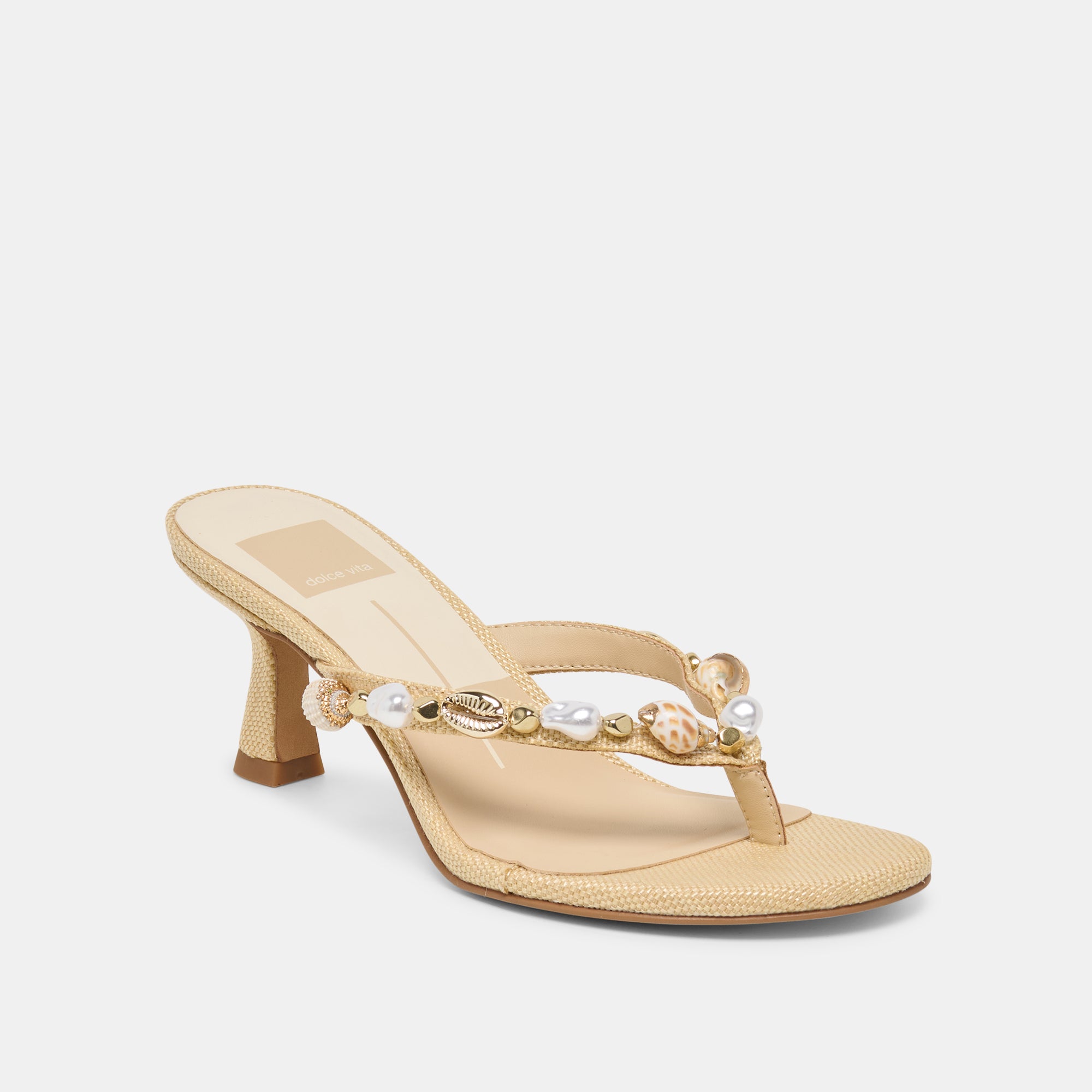 DAKSIE HEELS LT NATURAL RAFFIA - view 3