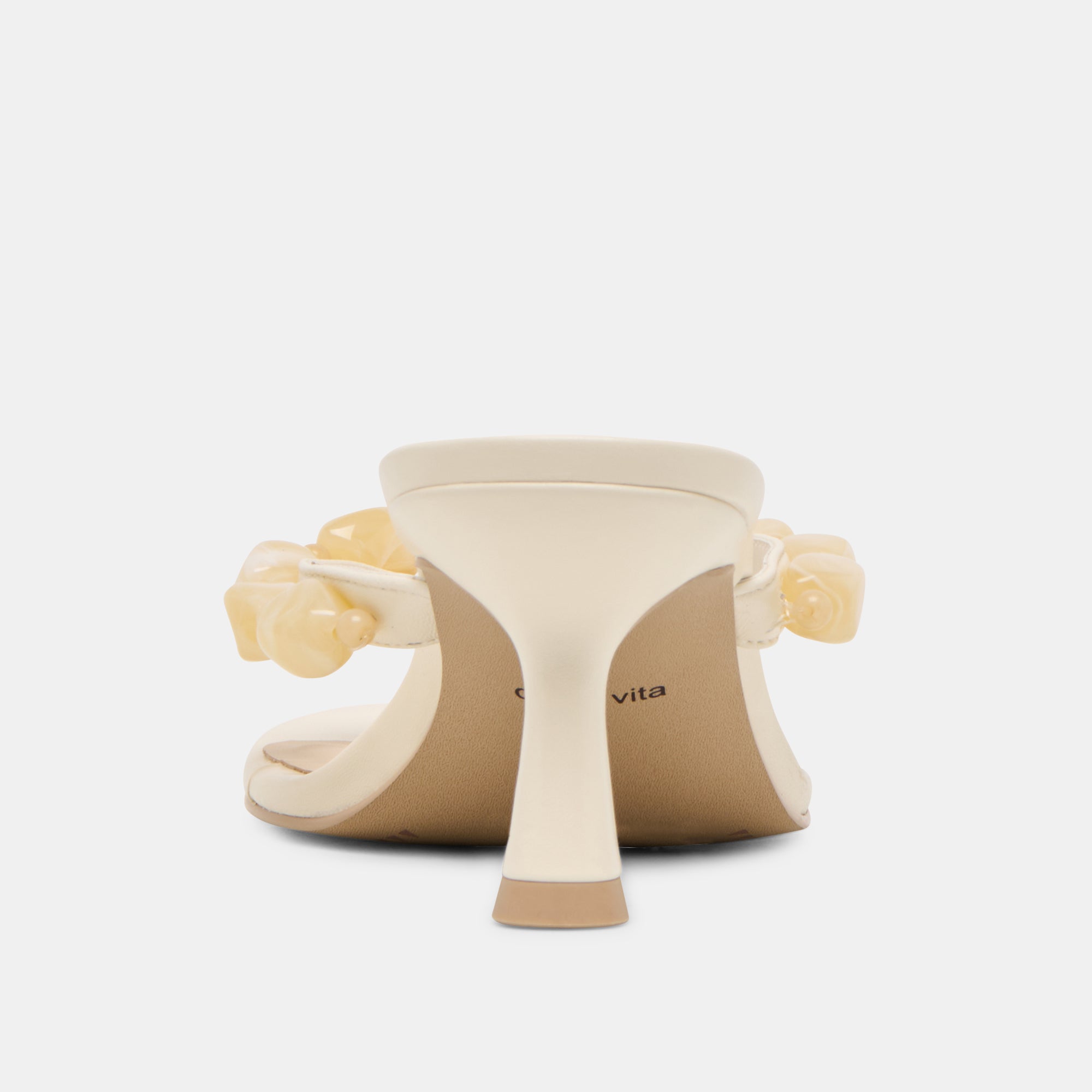 DAKSIE HEELS OFF WHITE LEATHER - view 7