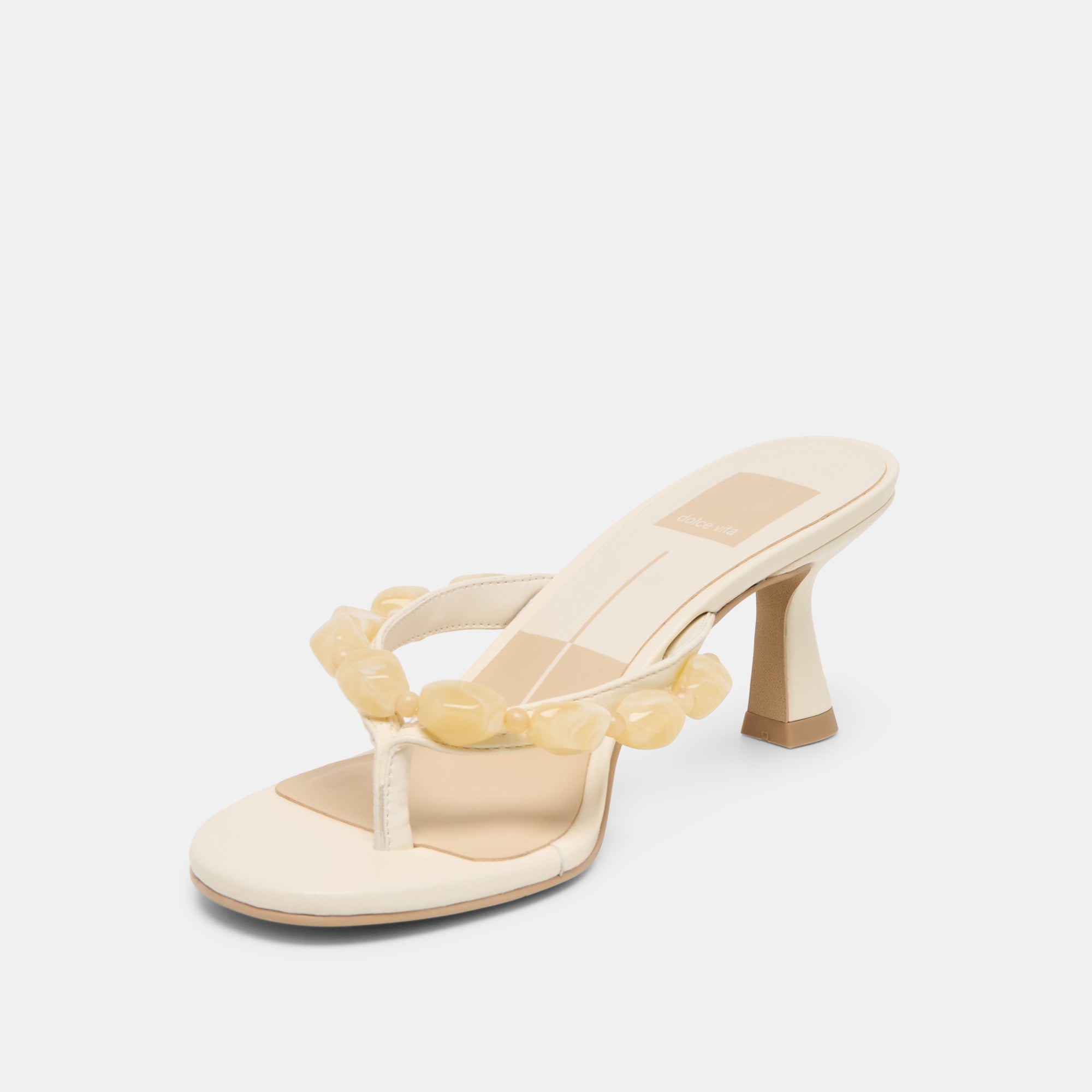 DAKSIE HEELS OFF WHITE LEATHER - view 4