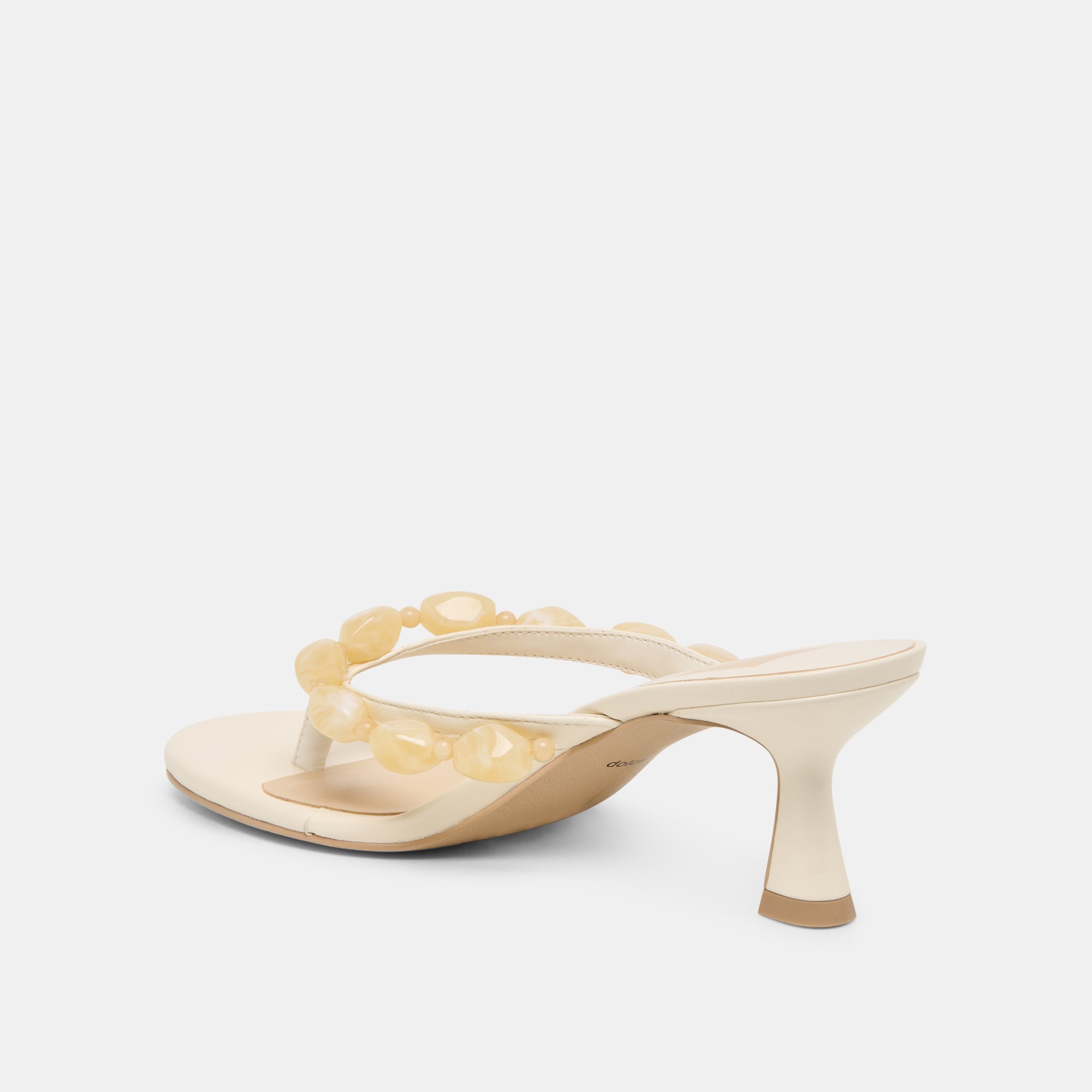 DAKSIE HEELS OFF WHITE LEATHER - view 5
