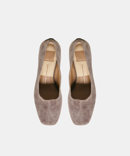 DALIA HEELS DOVE SUEDE