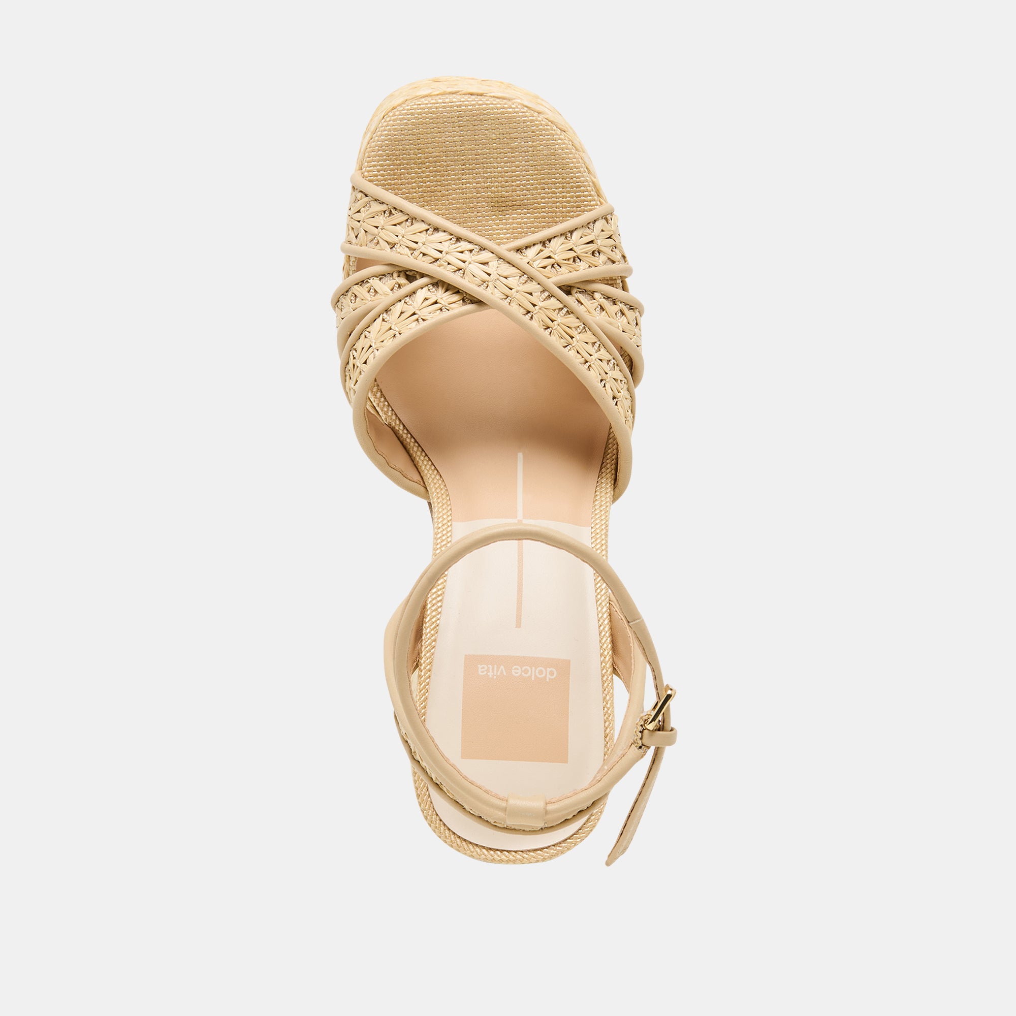 DANILA HEELS LT NATURAL CROSS HATCH RAFFIA - view 9