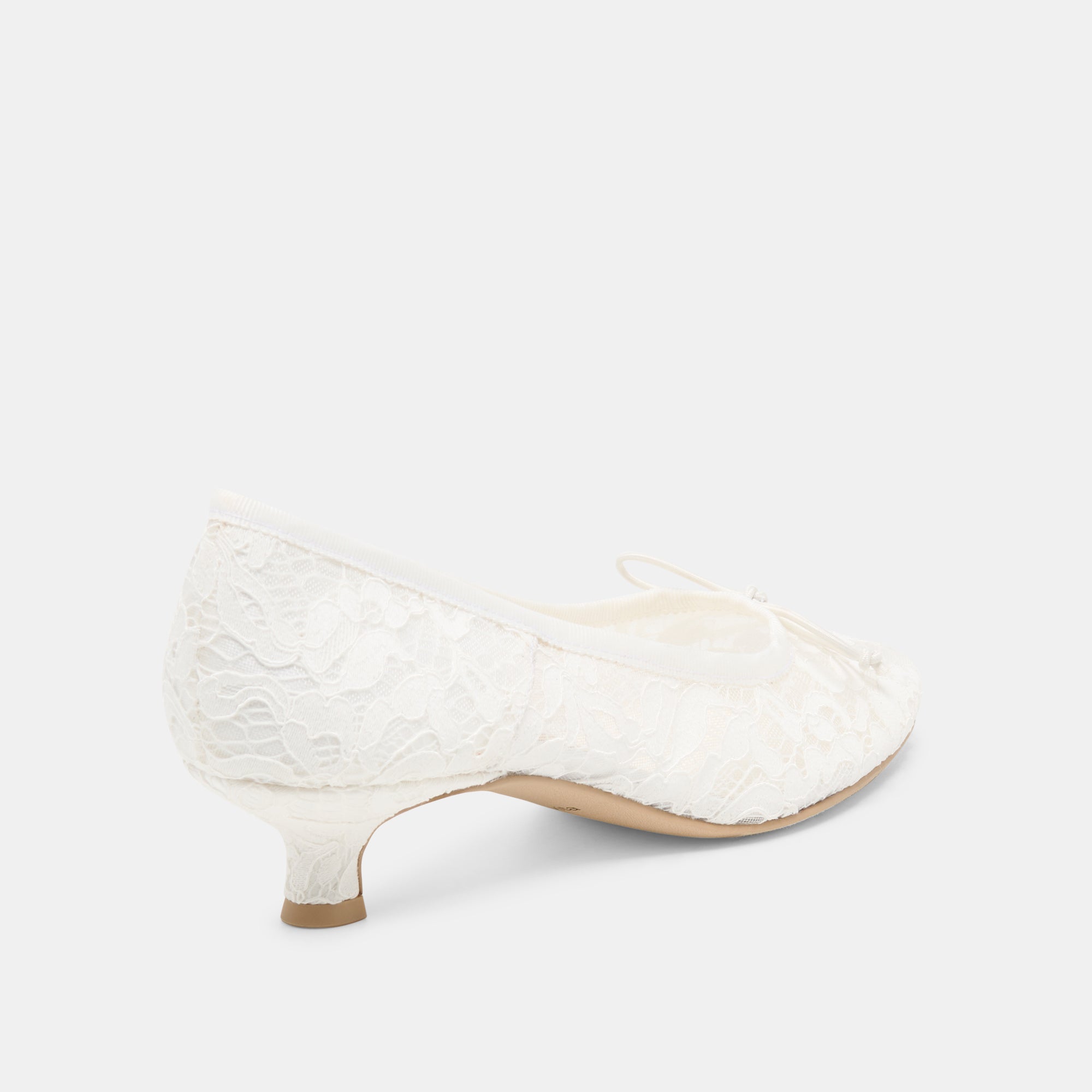 DAWSEN LACE HEELS TRUE WHITE LACE - view 3
