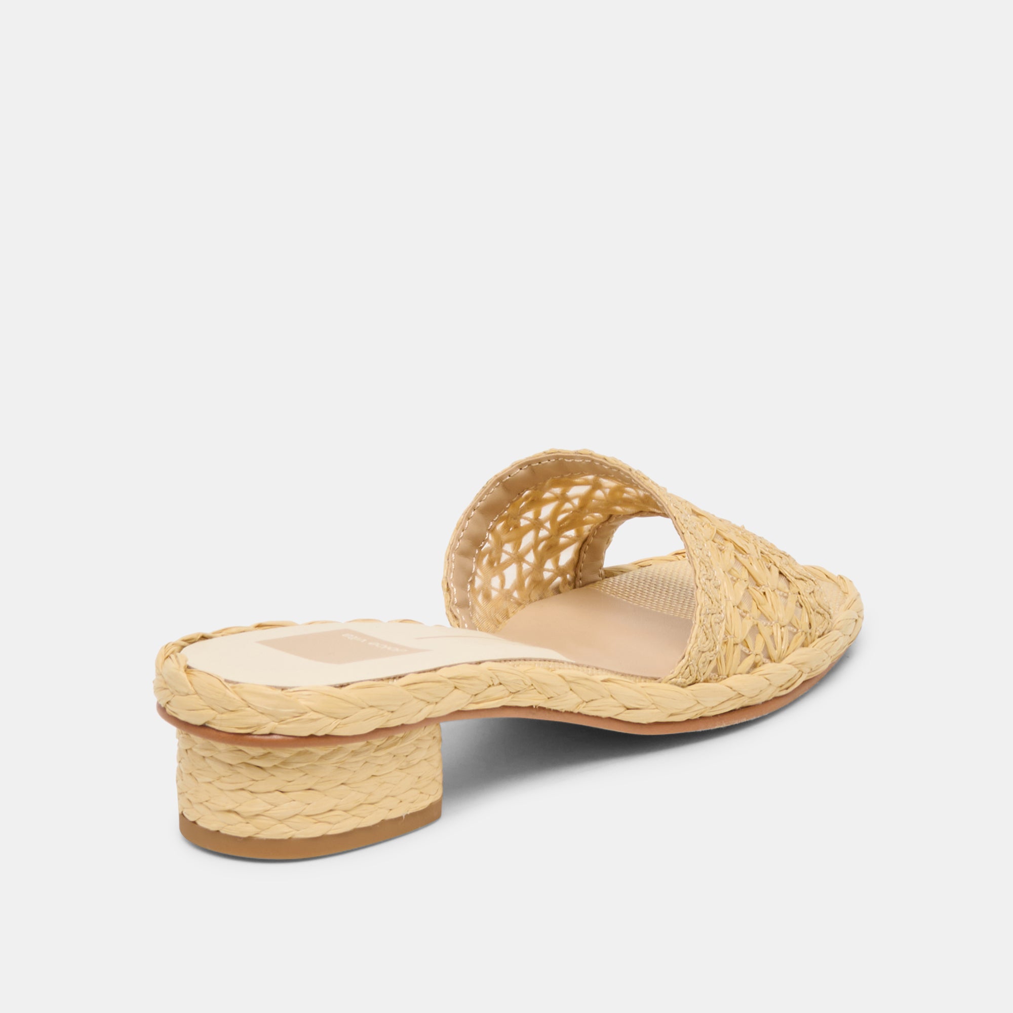 DIXI WIDE SANDALS LT NATURAL CROSS HATCH RAFFIA - view 3