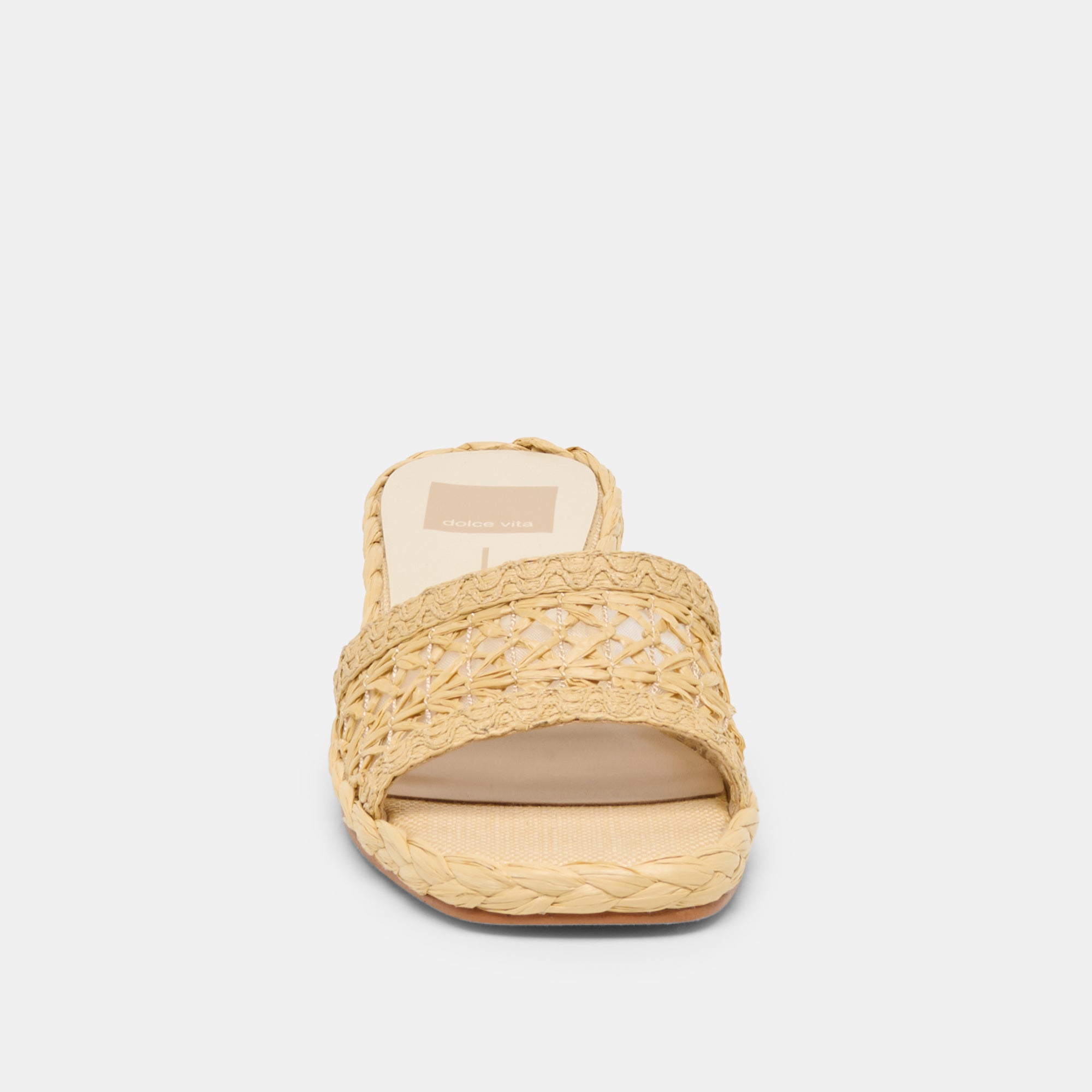 DIXI WIDE SANDALS LT NATURAL CROSS HATCH RAFFIA - view 6