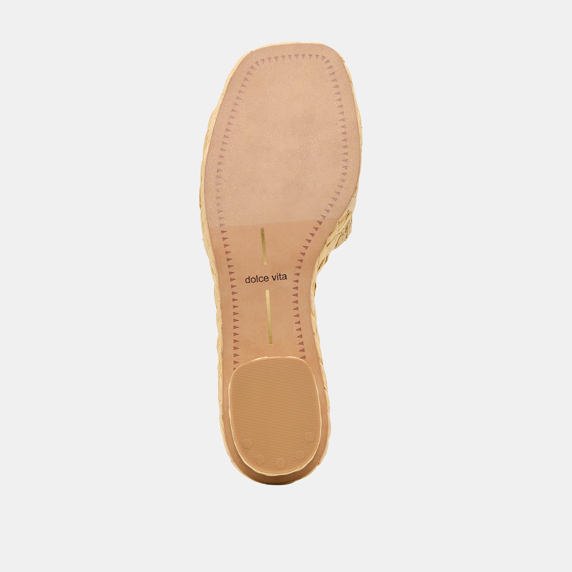 DIXI WIDE SANDALS LT NATURAL CROSS HATCH RAFFIA - view 9