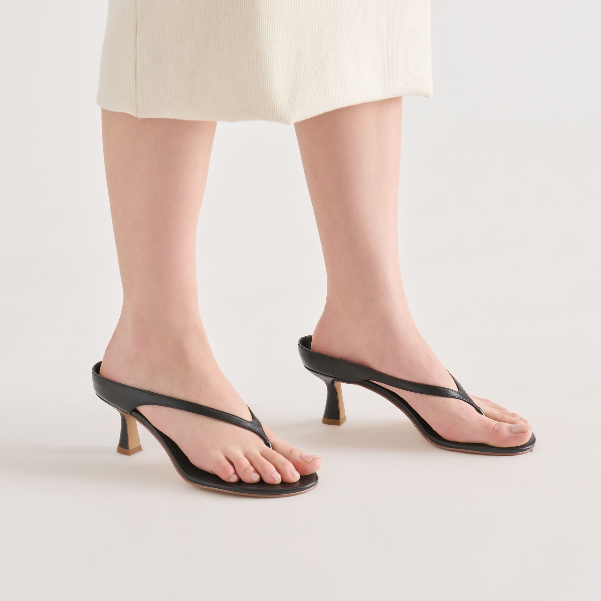 DOREEN HEELS BLACK LEATHER - view 4