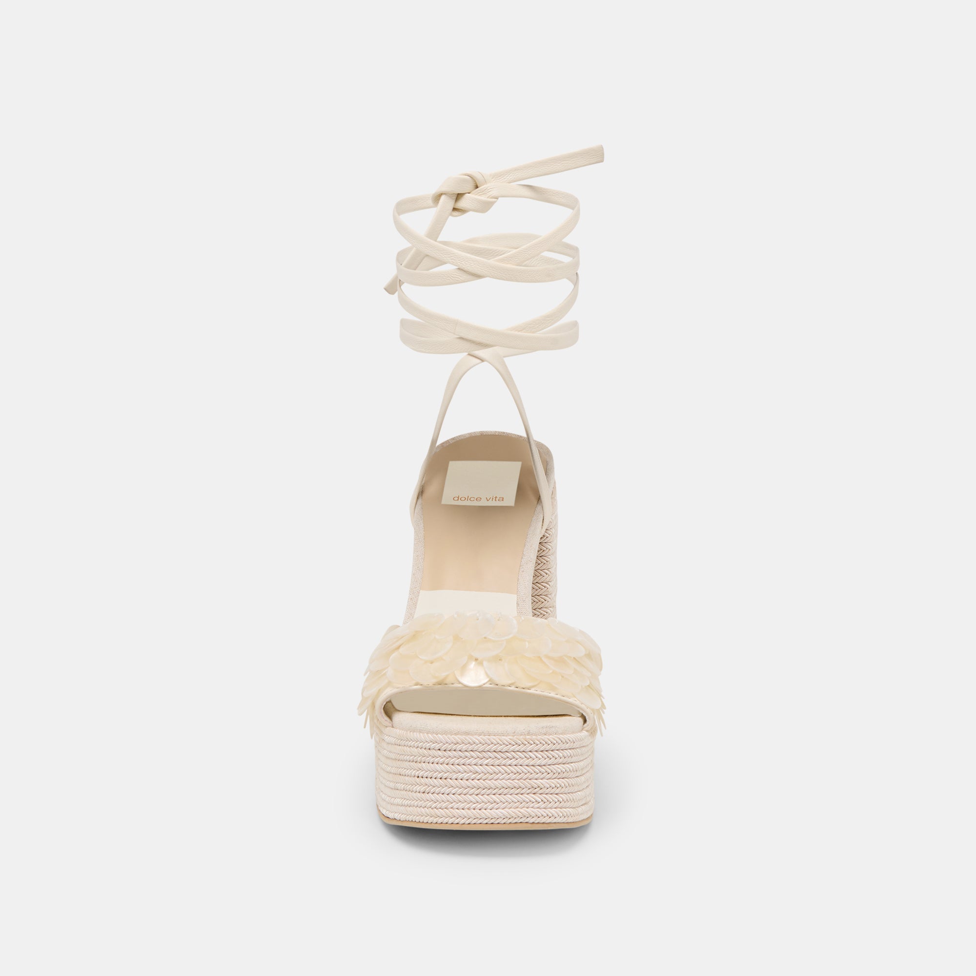 DORTHY CONFETTI HEELS IVORY LEATHER - view 8